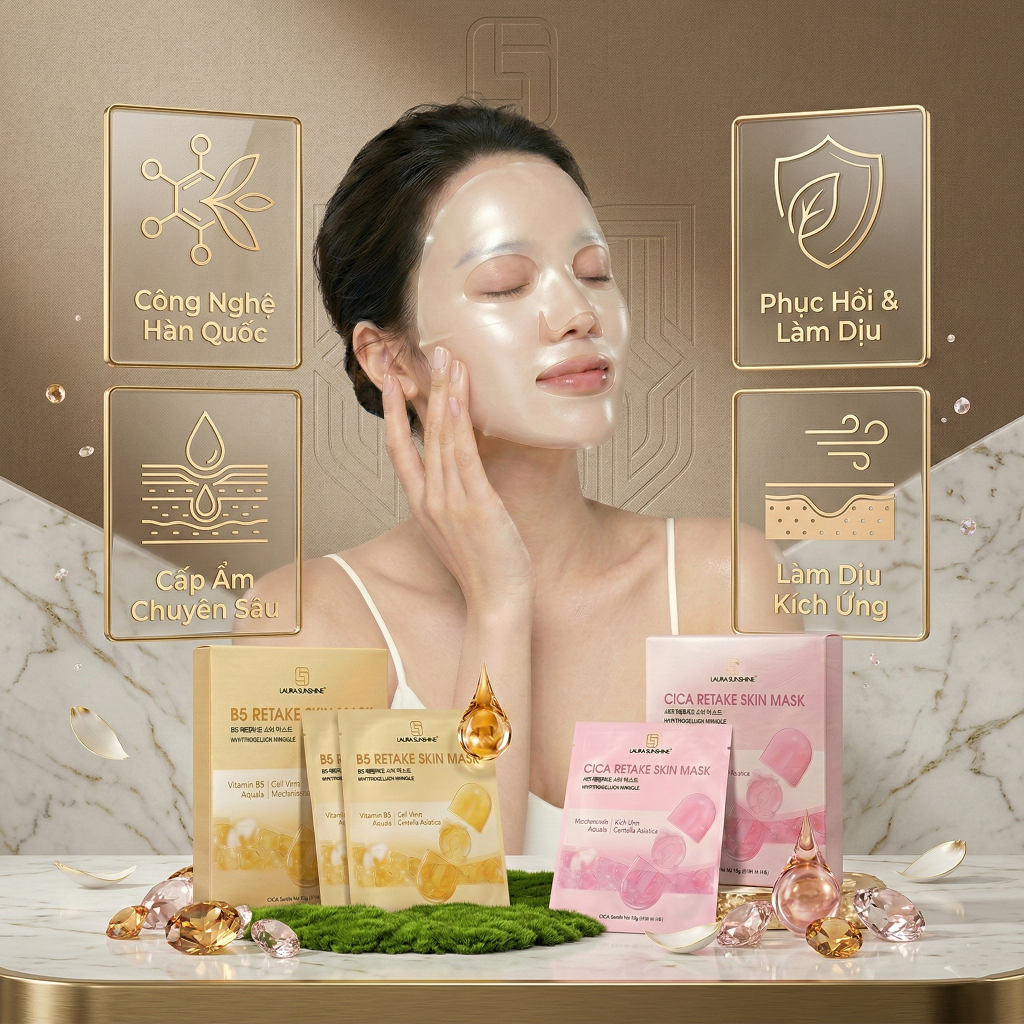 Mặt nạ CICA - Hỗ trợ sáng da & Dưỡng ẩm da (CICA RETAKE SKIN MASK)_thumbnail_6