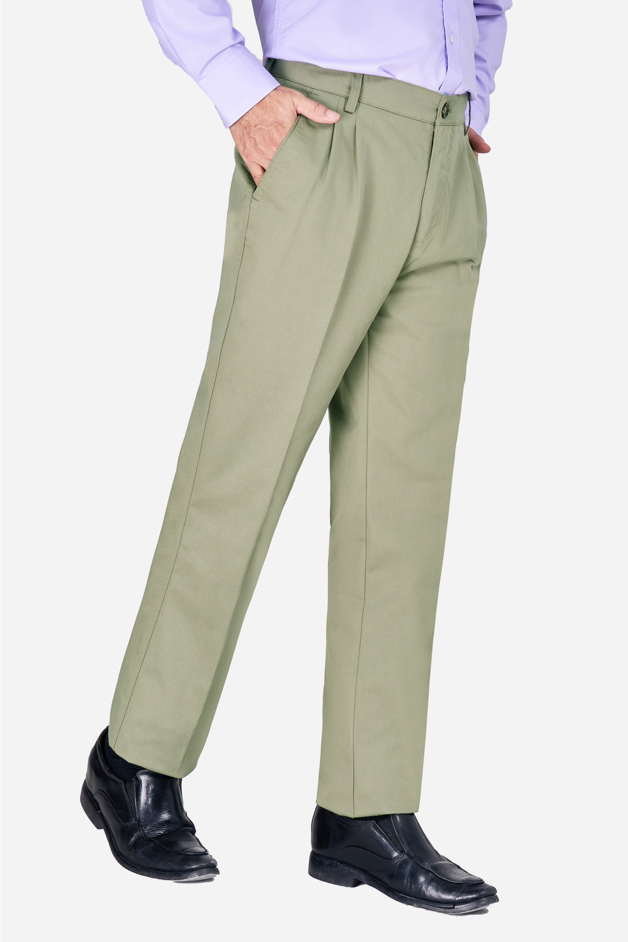 Quần Kaki Thô 2 Li Nam Trung Niên ANCHI Phom Suông Ống Rộng Màu Vàng Nhạt_thumbnail_58