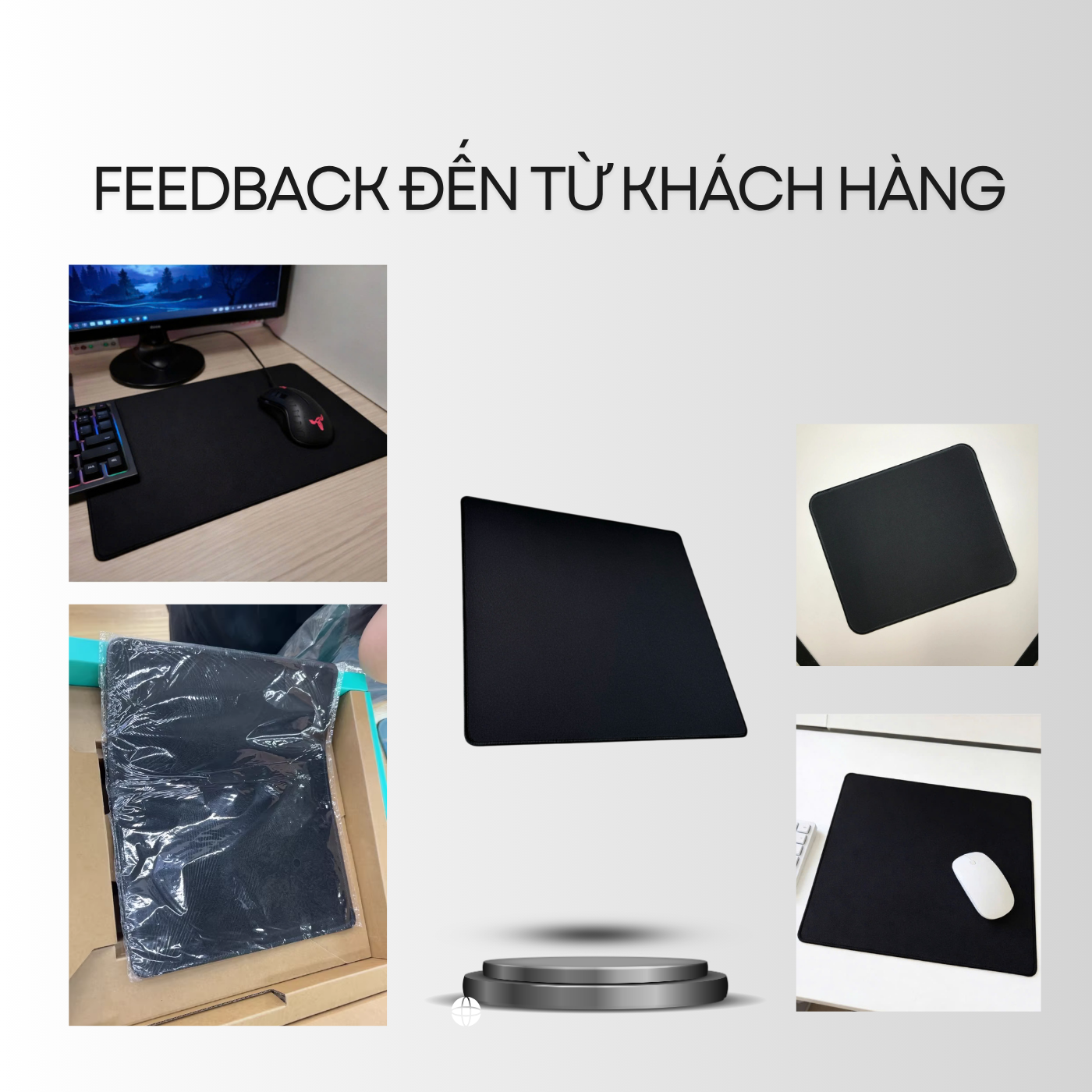 T-ECO SHOP | Lót Chuột Máy Tính Đen – Di Chuột Mượt, Chống Trượt, Mouse Pad Văn Phòng Gaming_thumbnail_6