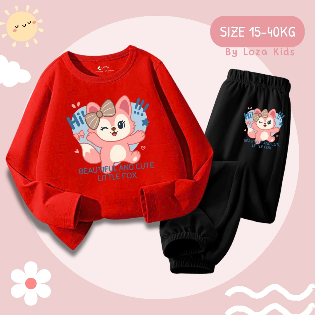 Bộ Thu - Đông bé gái in hình LINABELL- Loza Kids BW437
