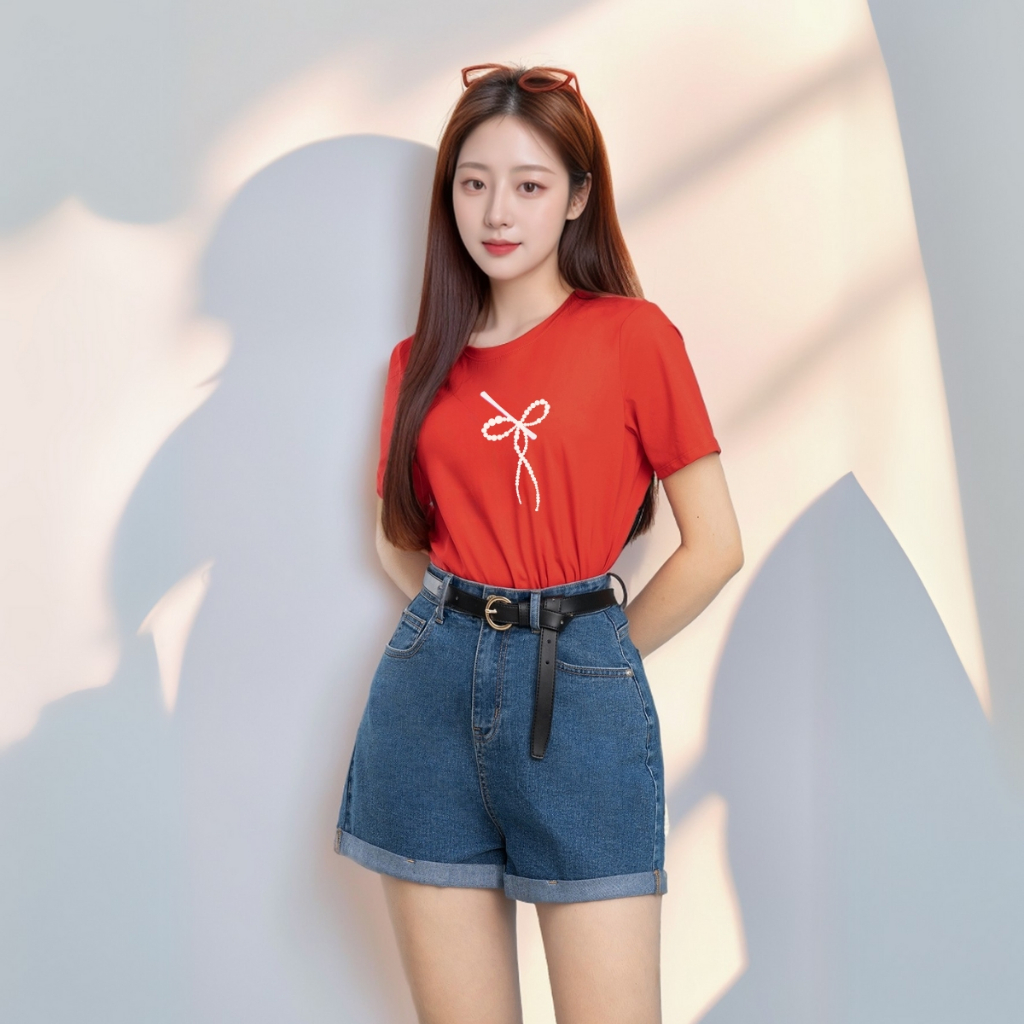 [Form Vừa] Áo phông nữ LOZA hình nơ dáng suông vừa chất liệu thun cotton 4 chiều mát mẻ - Mã VT7473_thumbnail_5