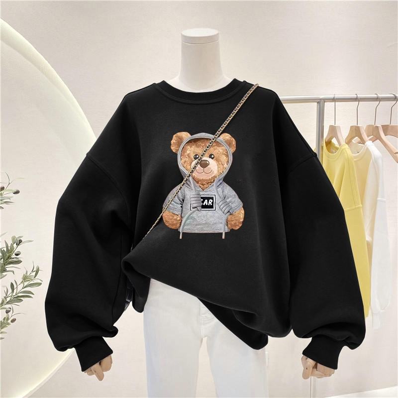[Form Rộng] Áo sweater nữ màu đen in hình nhiều mẫu - Loza G0115_thumbnail_4