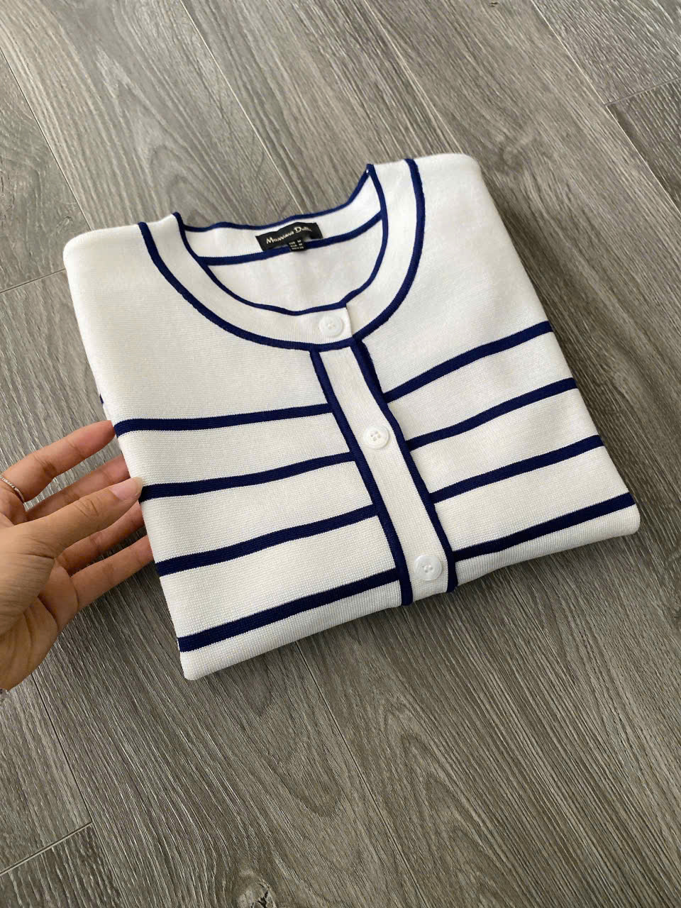 A69 ÁO DỆT KIM DUTTI SỌC