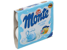 VÁNG SỮA MONTE zott Classic lốc/4
