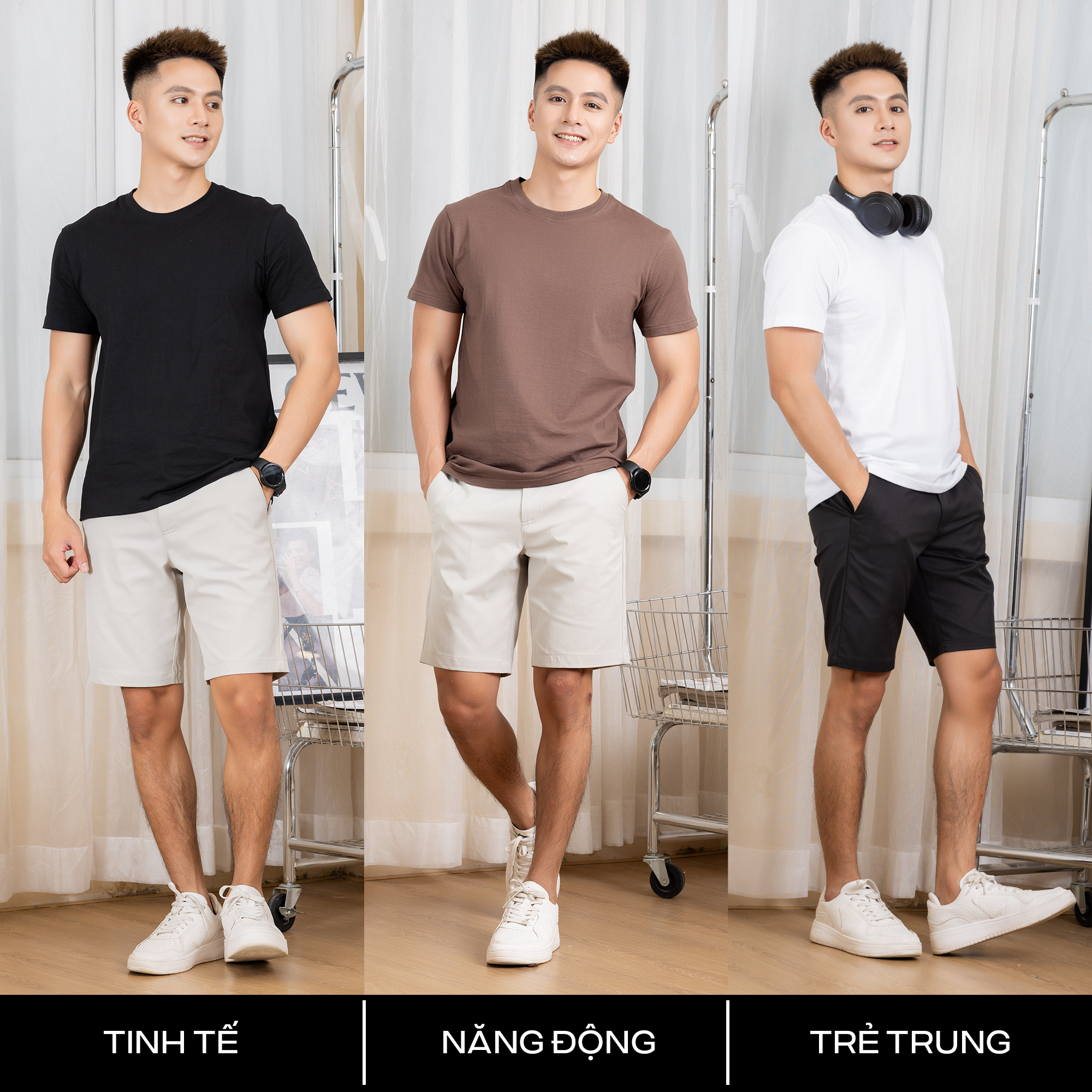 Combo 2 Áo Thun Nam GUZADO Vải Cotton 220gsm CB2GTS05_thumbnail_2