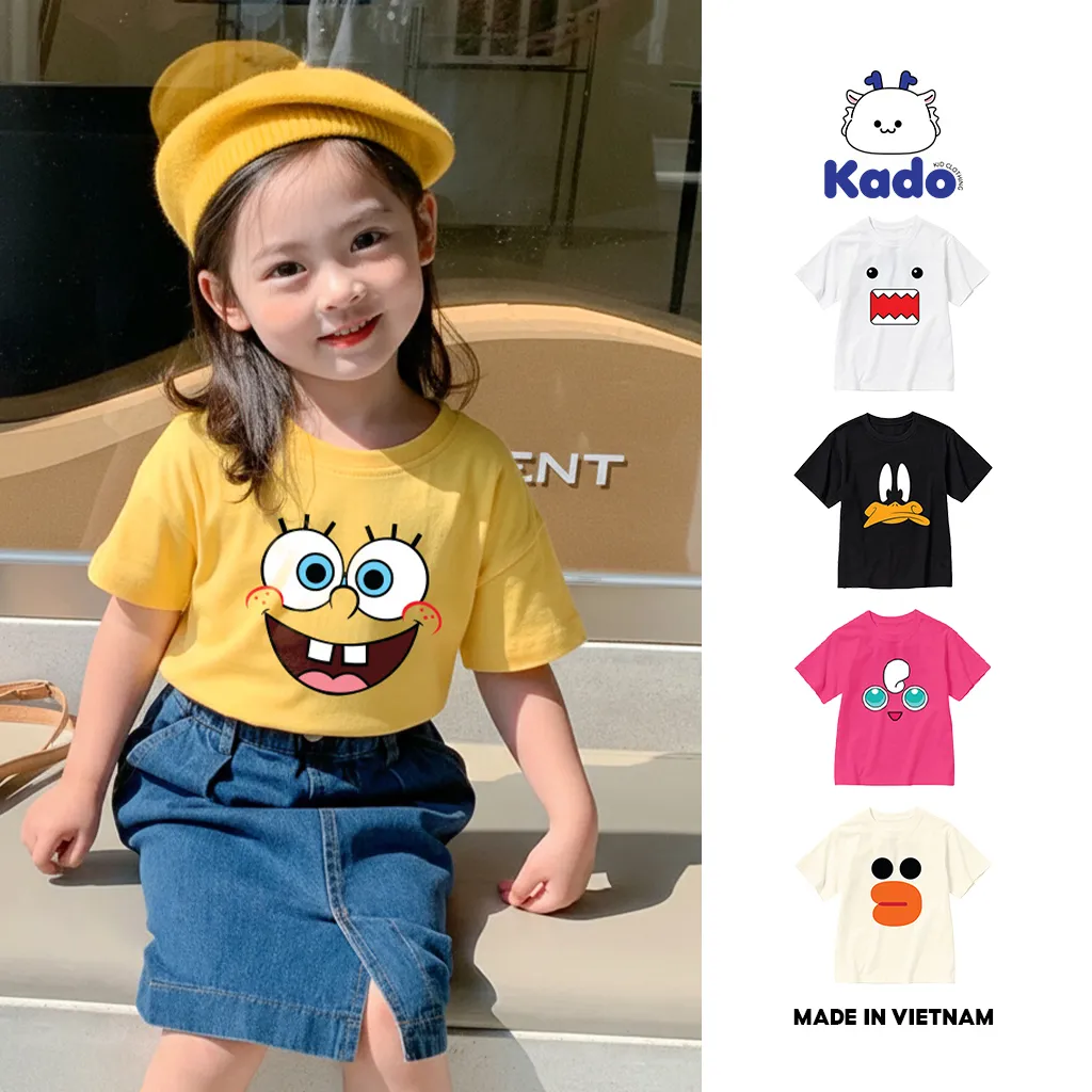 Áo thun bé BST hoạt hình Kado kid