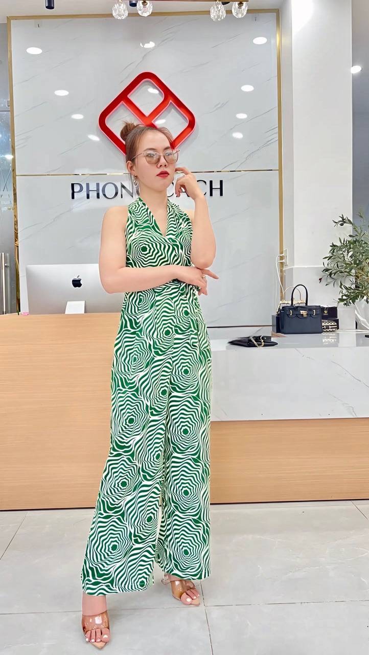 Jumpsuit thiết kế kiểu cổ yếm cột eo cá tính_thumbnail_26