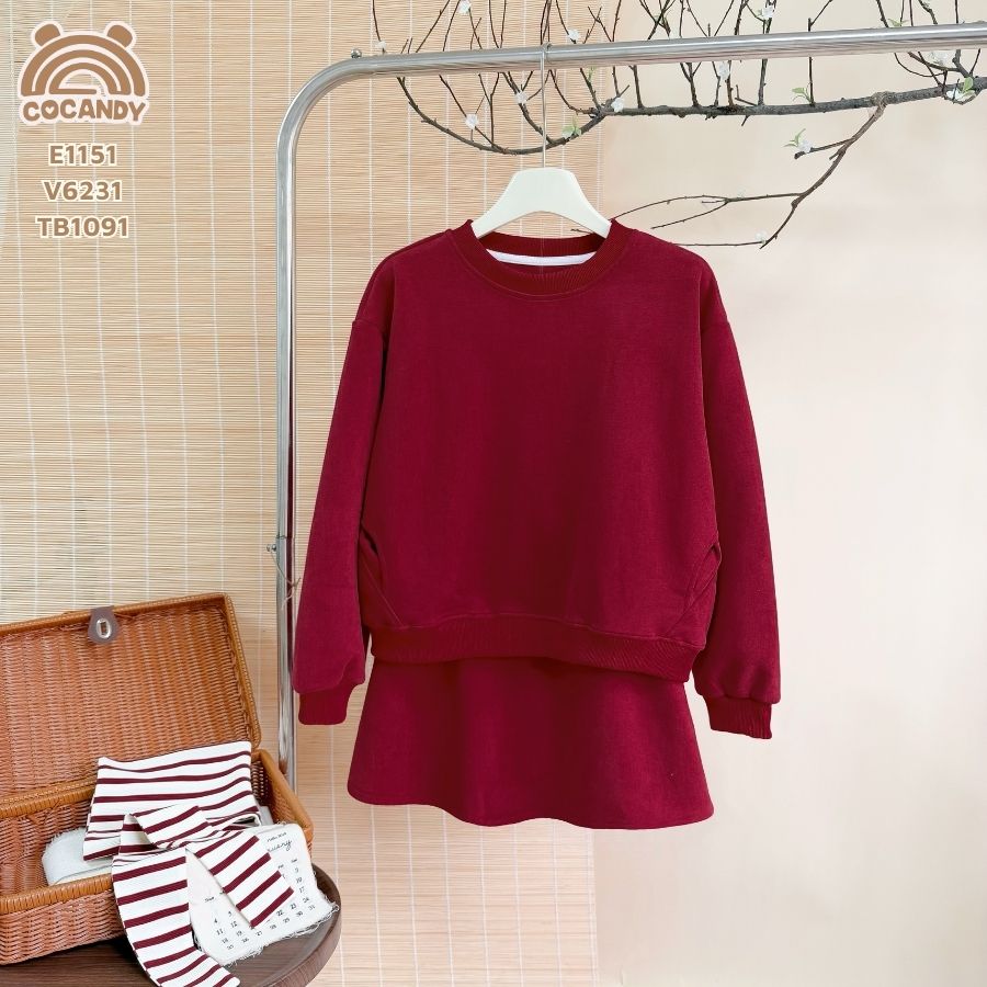 Áo dài nỉ ĐỎ trơn NỮ_thumbnail_2