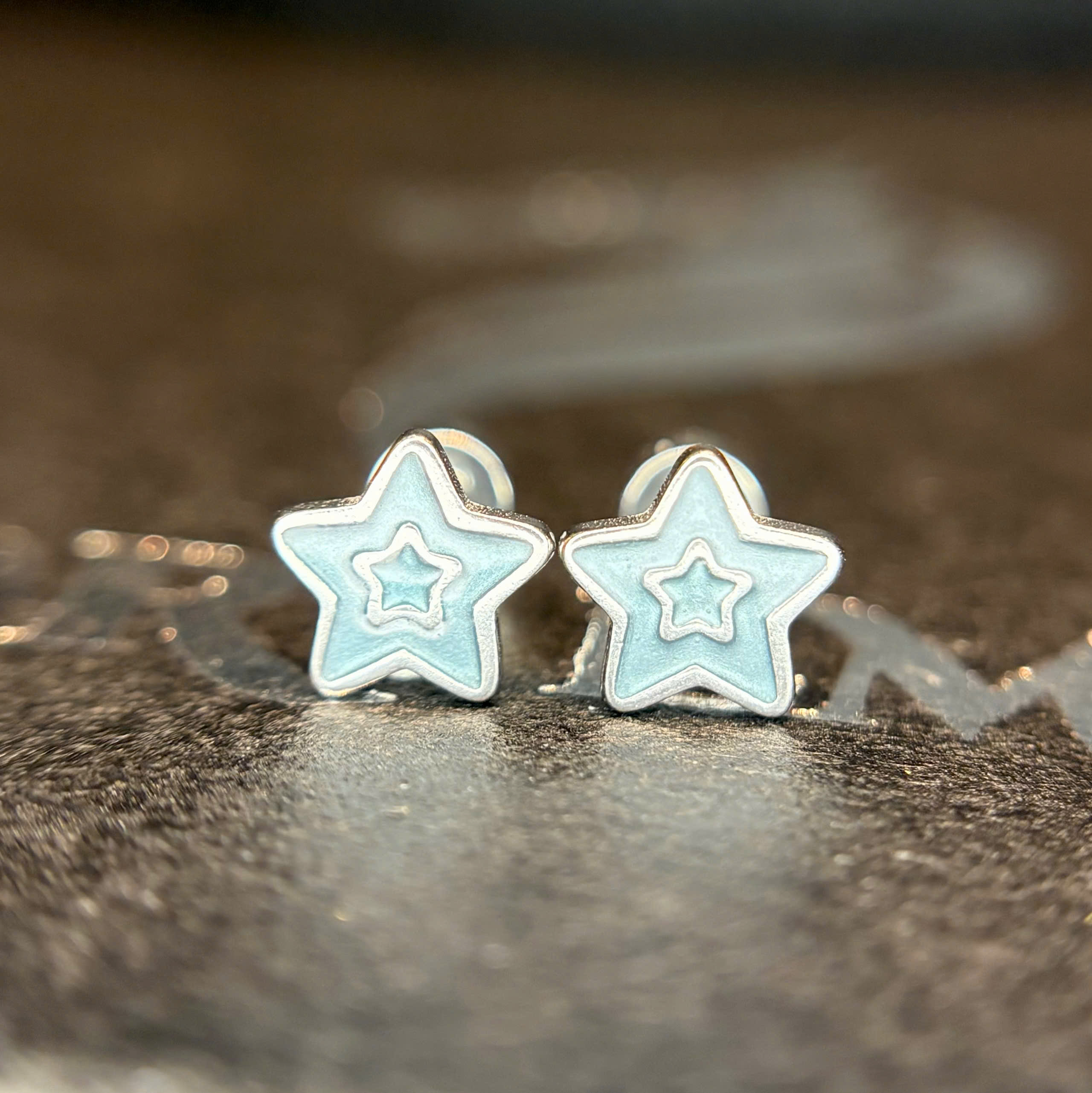 Khuyên kiểu ngôi sao trơn xanh bi_thumbnail_3