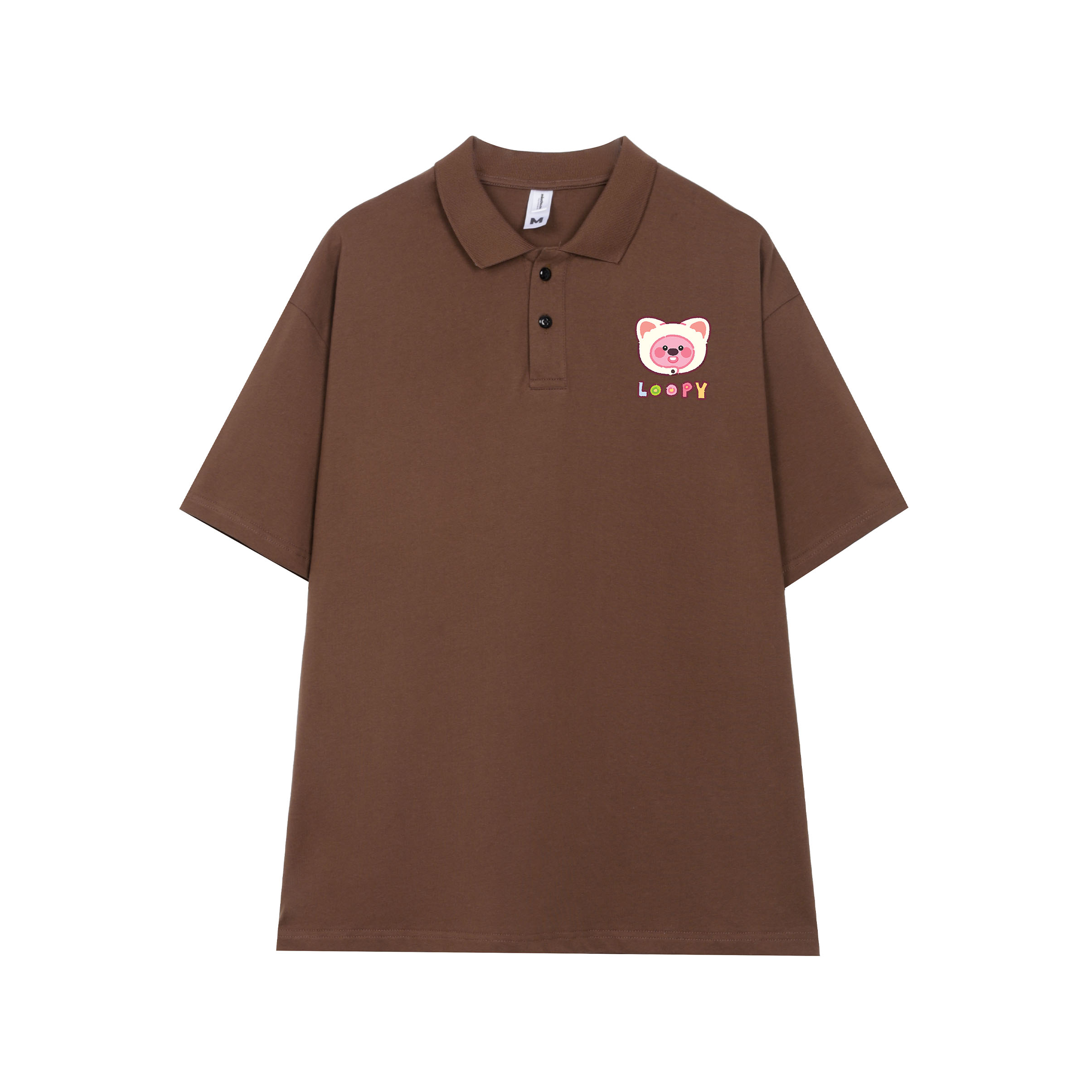 Áo polo loopy dễ thương unisex local brand form rộng PLD735 chất cotton Miucho in graphic_thumbnail_8