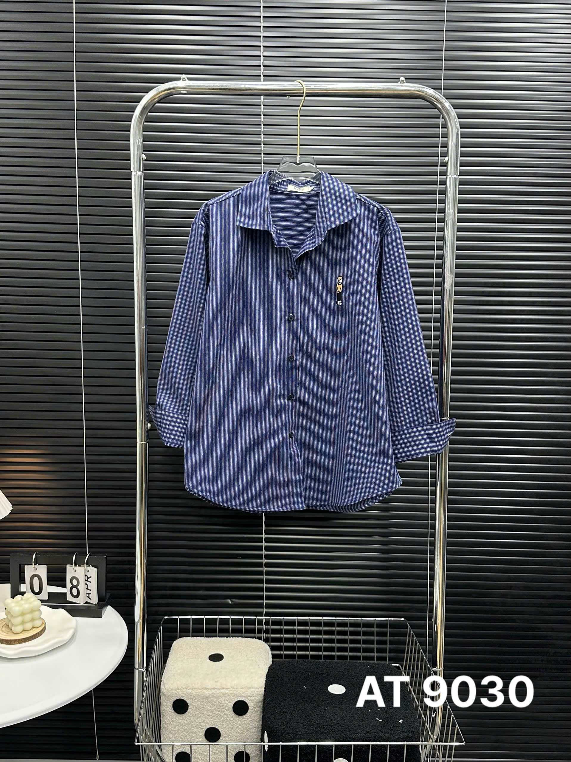 Áo sơ mi tay dài thêu bigsize AT9030 dành cho nàng béo mập từ 55-90kg_thumbnail_3