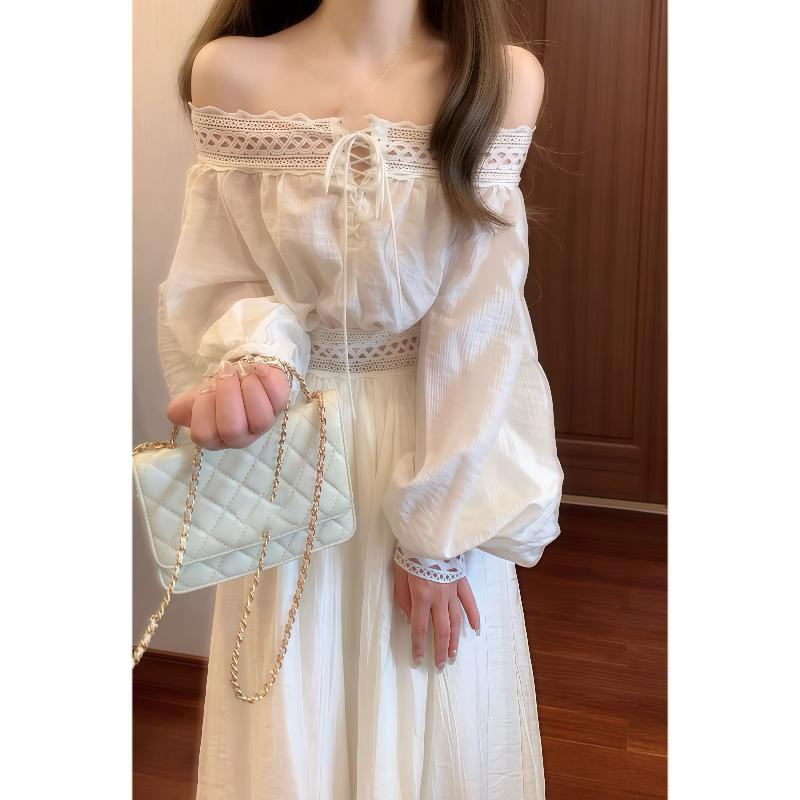 Đầm trễ vai boho màu kem_thumbnail_4