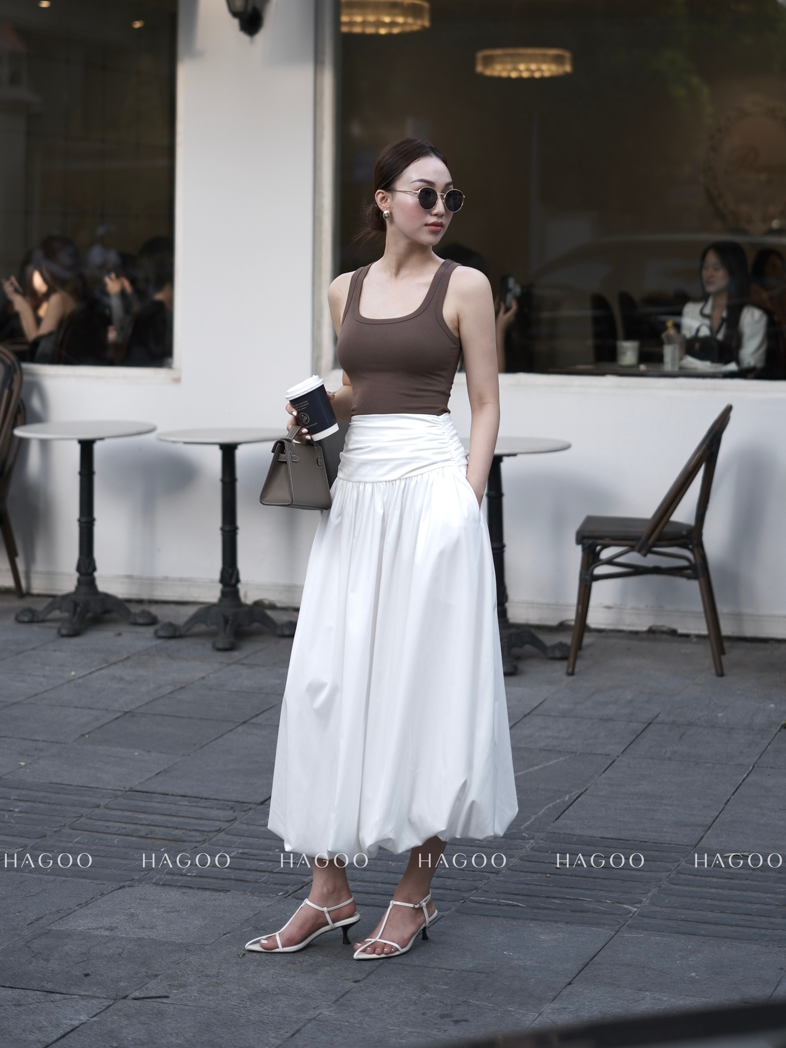 Chân váy giật tùng HAGOO