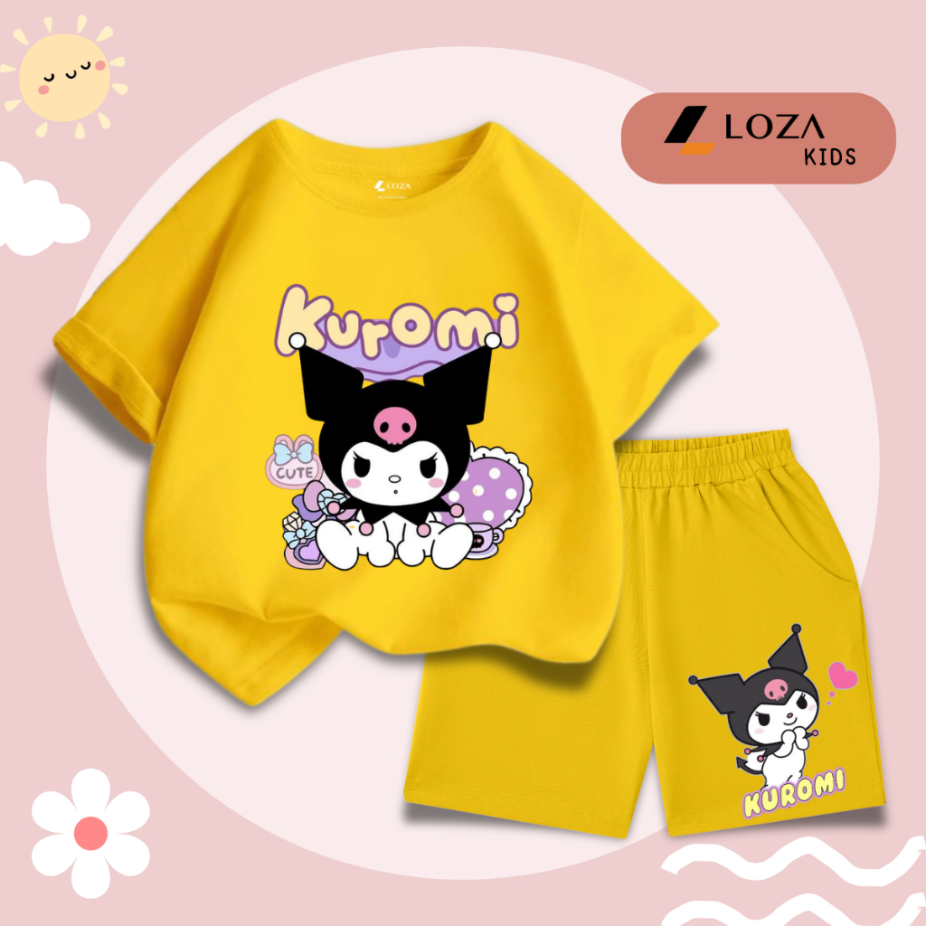 Bộ đồ bé gái in hình Kuromi -  Loza Kids SB308_thumbnail_7