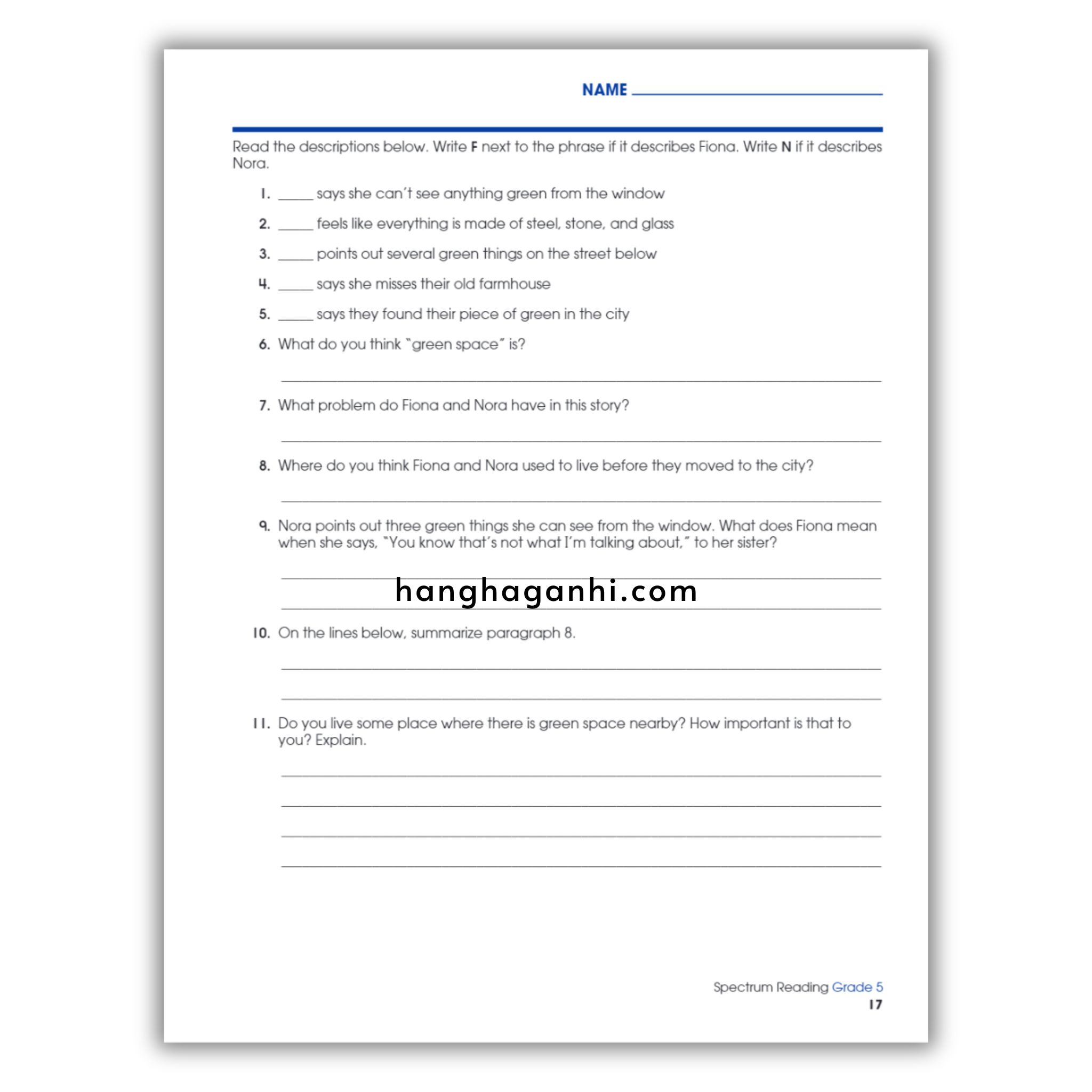Sách Spectrum Reading Workbook Grade 5_thumbnail_18