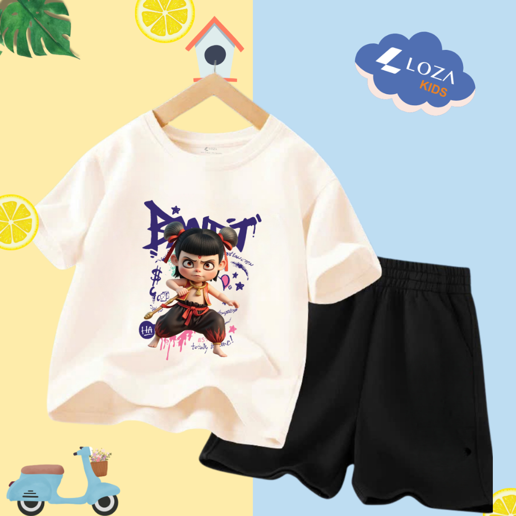 Bộ đồ cho bé trai in hình Natra -  Loza Kids SB243