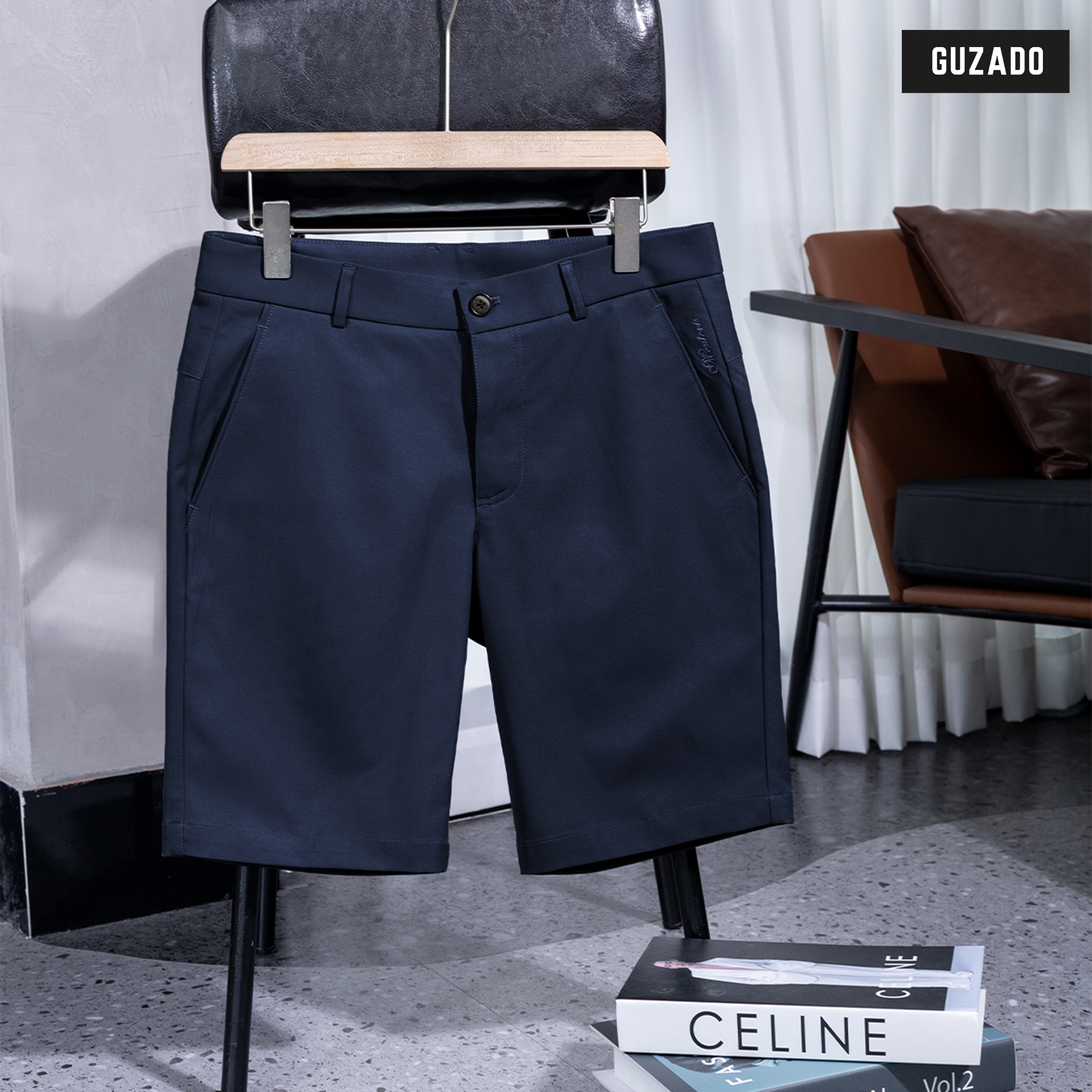 Quần Short Nam GUZADO Vải Kaki Trẻ Trung Năng Động GSR16_thumbnail_13