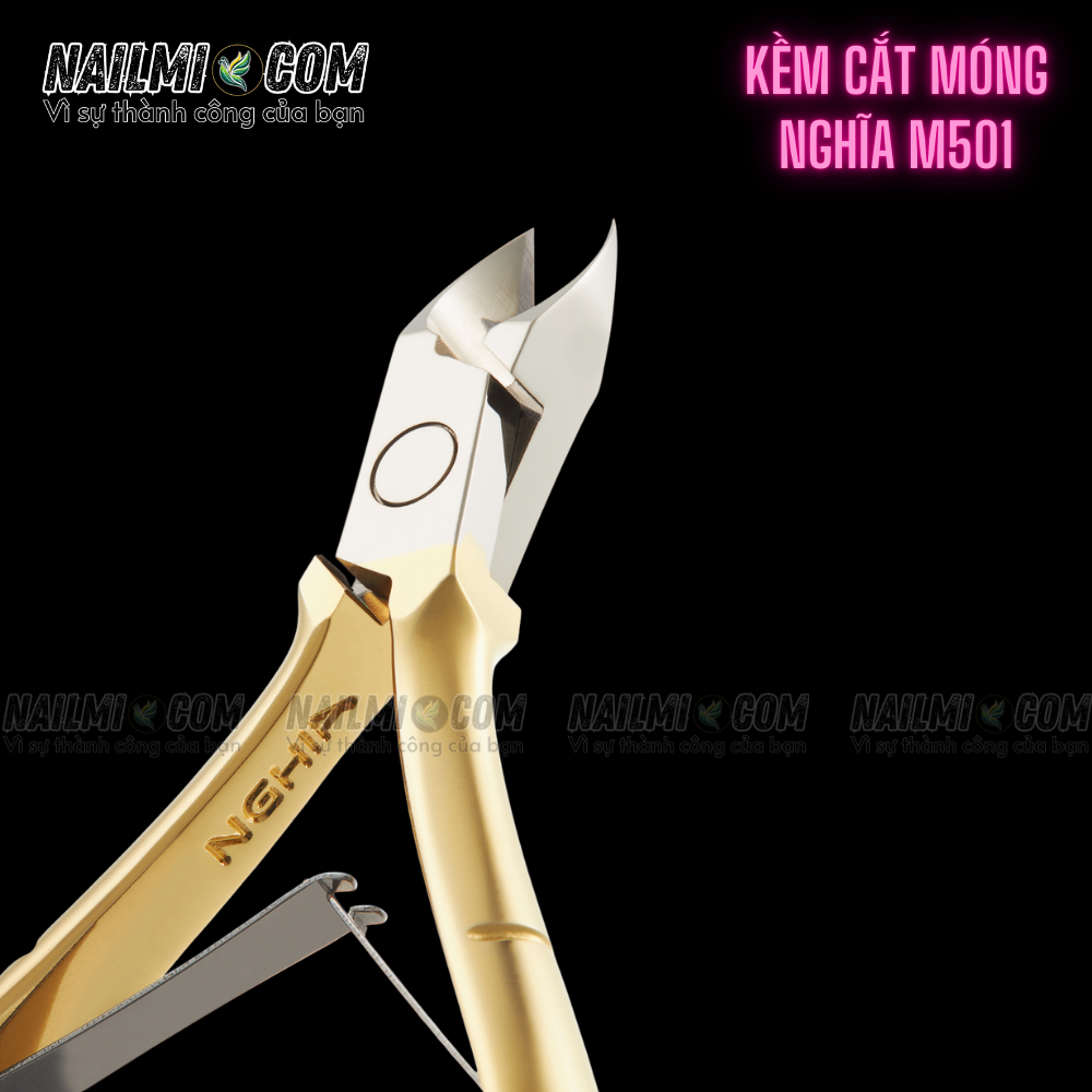 Kềm cắt móng Kềm Nghĩa thép chuyên dụng mạ vàng M.501 Thép carbon, an toàn cho người dùng_thumbnail_5