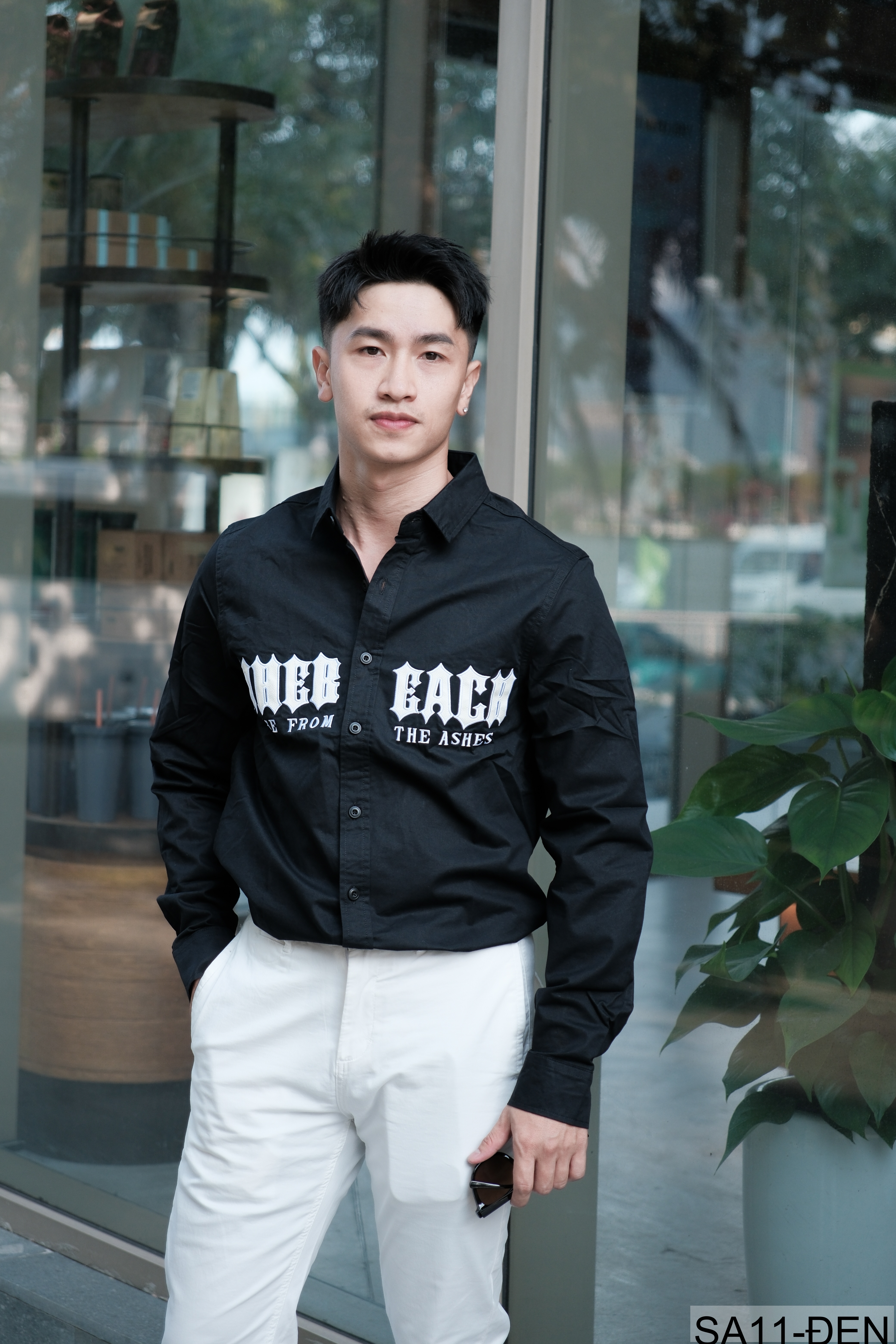 SA11 - Áo sơ mi nam dài tay họa tiết chữ phong cách Nhật Bản, chất cotton mềm mại, dáng rộng thoải mái_thumbnail_14