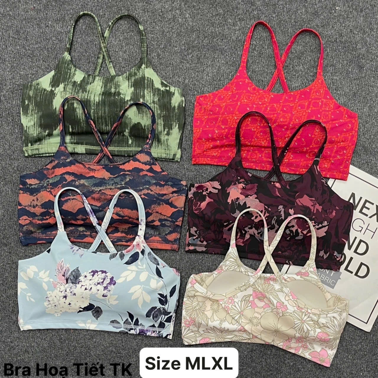 Áo Lót Thể Thao Tập Gym Yoga Nữ Yumiisport Áo Bra Hai Dây Cài Khoá Nâng Ngực Không Gọng Vải Co Giãn Thoáng Mát Sẵn Mút_thumbnail_3
