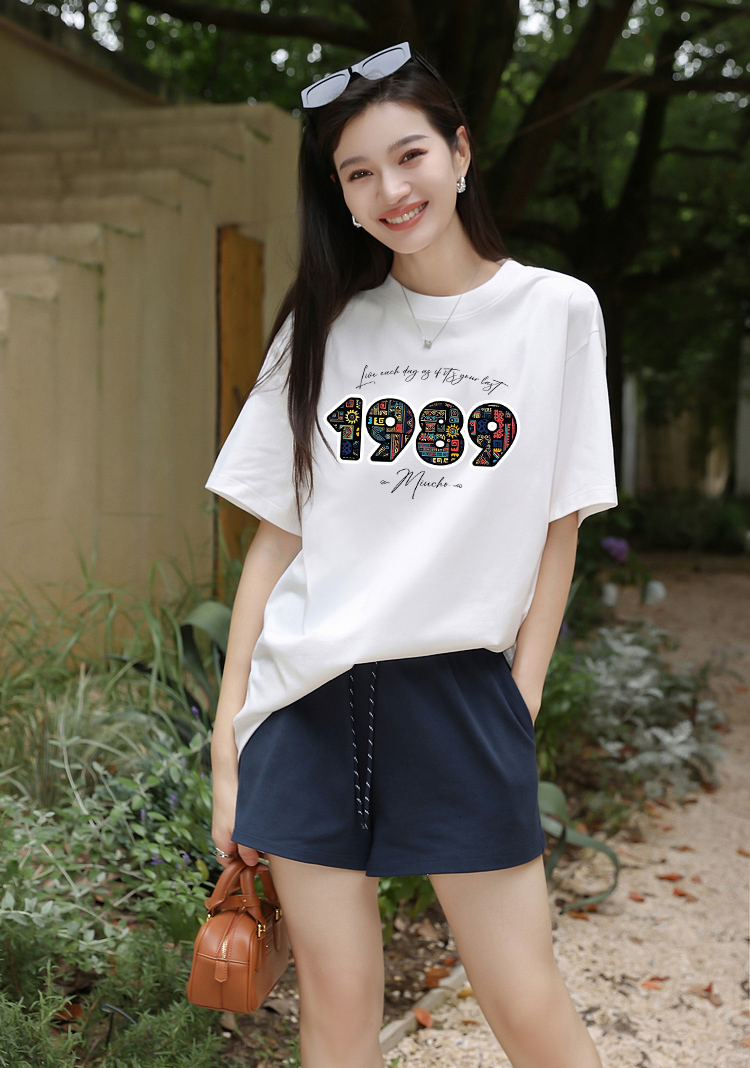 Áo thun nữ in năm sinh 1989 form vừa regular vải cotton 4c thoáng mát ARD1776 Miucho Chic in mix_thumbnail_3
