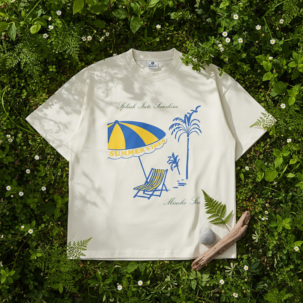 Áo thun boxy nam nữ hè biển basic Miucho 3326_thumbnail_6