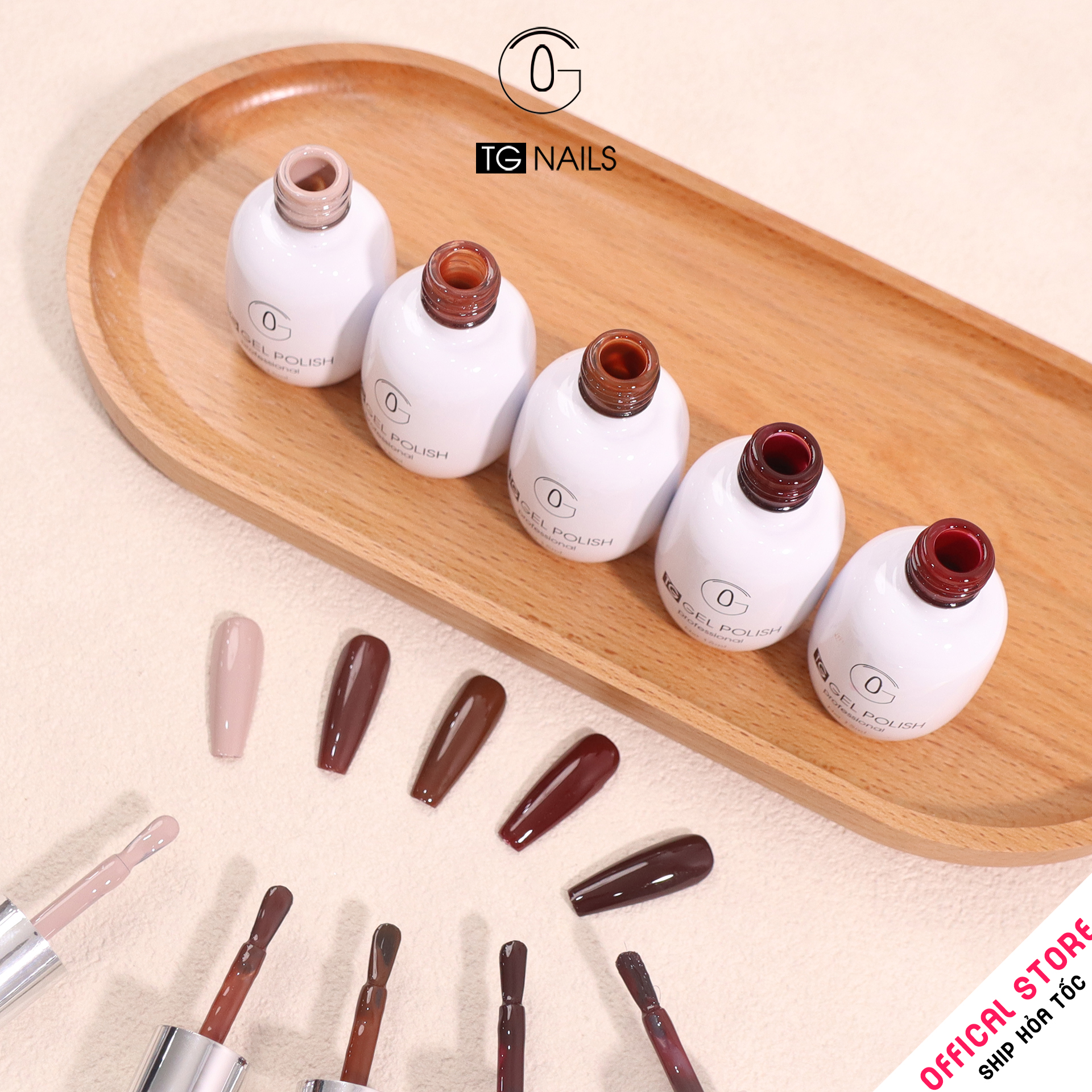 Sơn gel Nâu TG cọ tròn chai 15ml