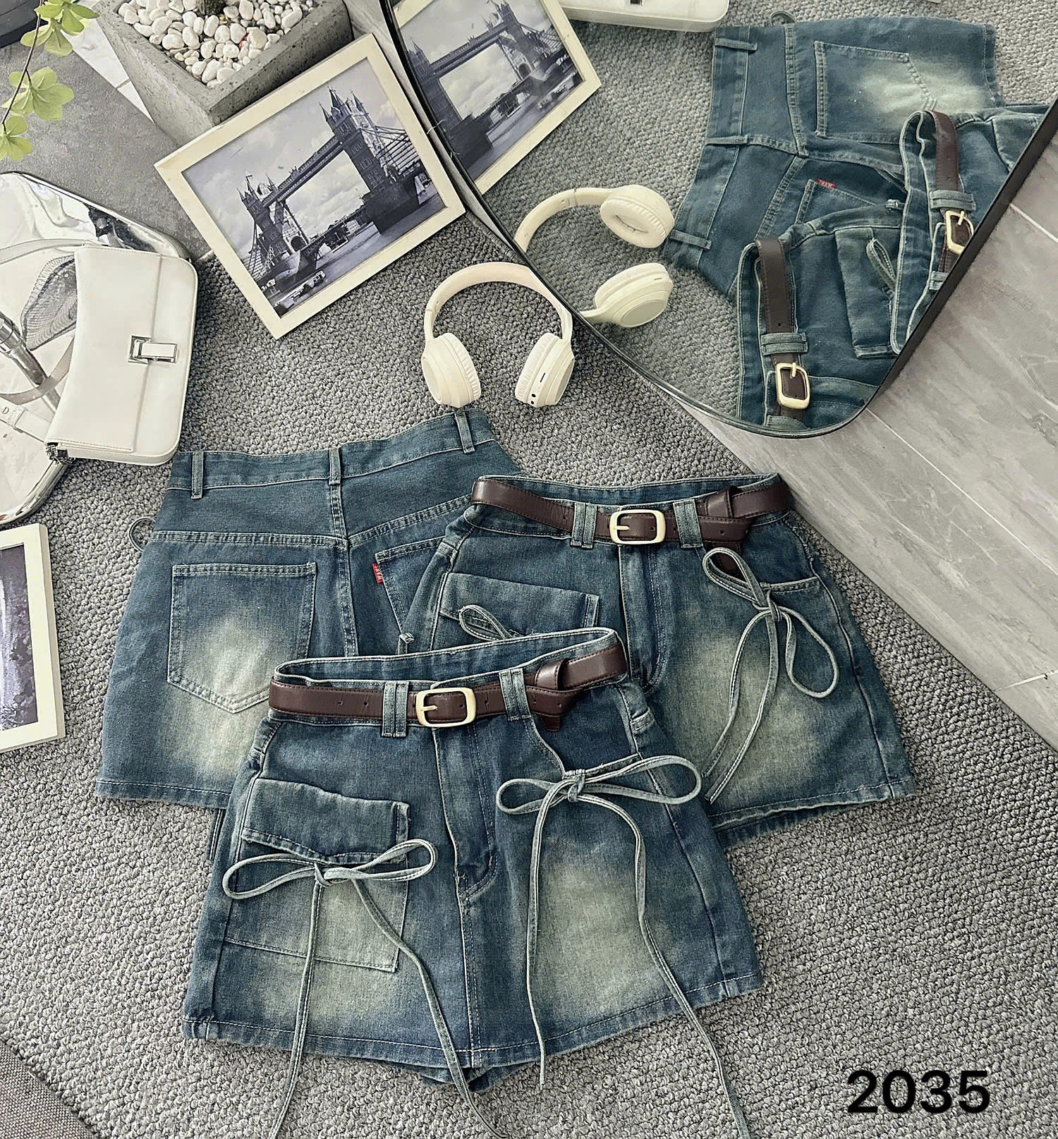 Quần váy jean túi hộp phối nơ bigsize QVJ014_thumbnail_11