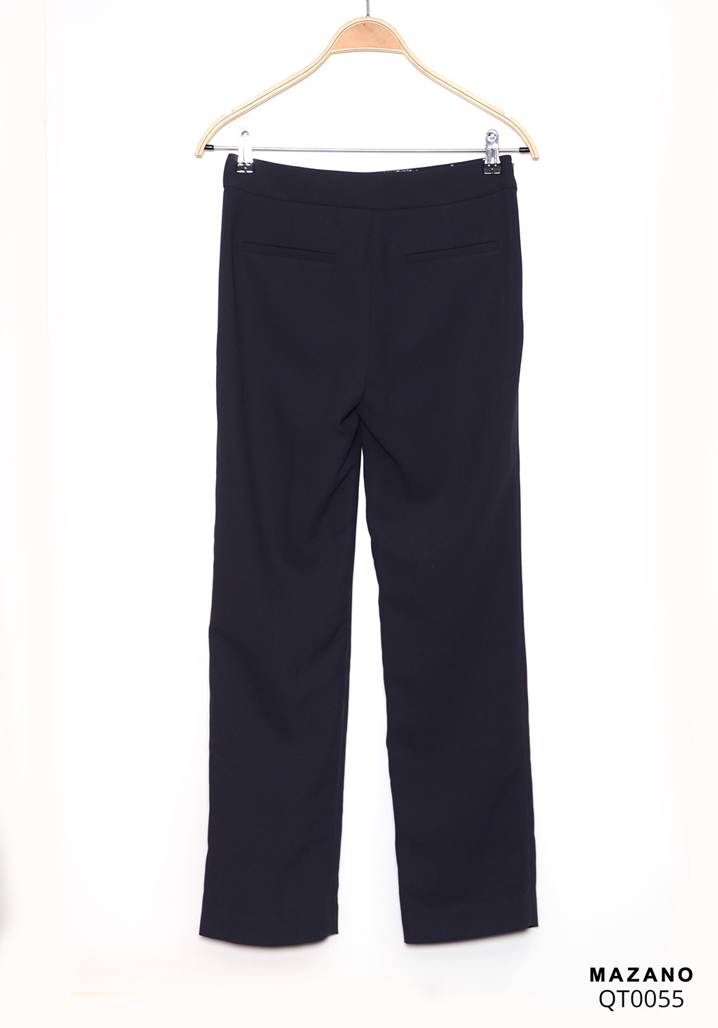 Quần Suông cạp tiêu chuẩn vải Tuytxi dày màu đen