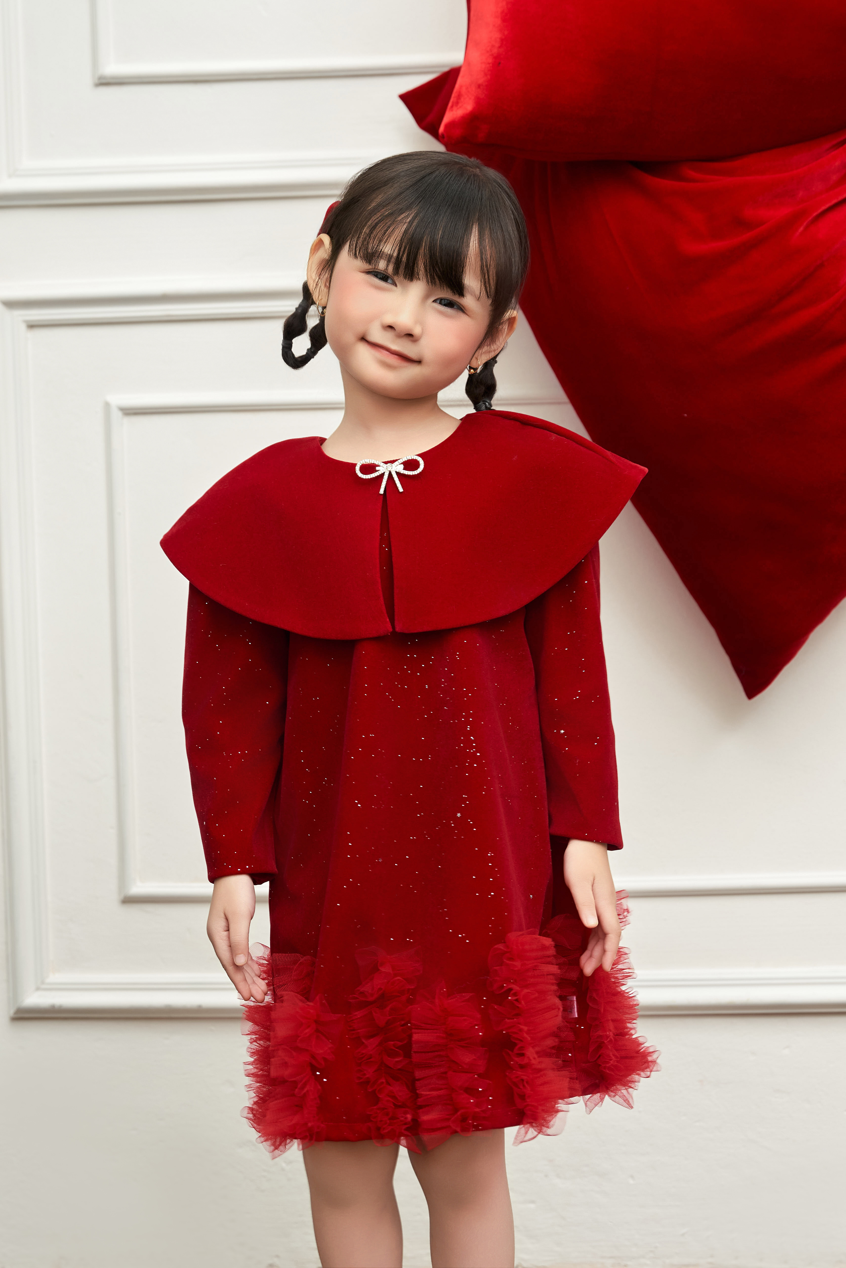 Váy nhung sequin kèm áo choàng_thumbnail_0