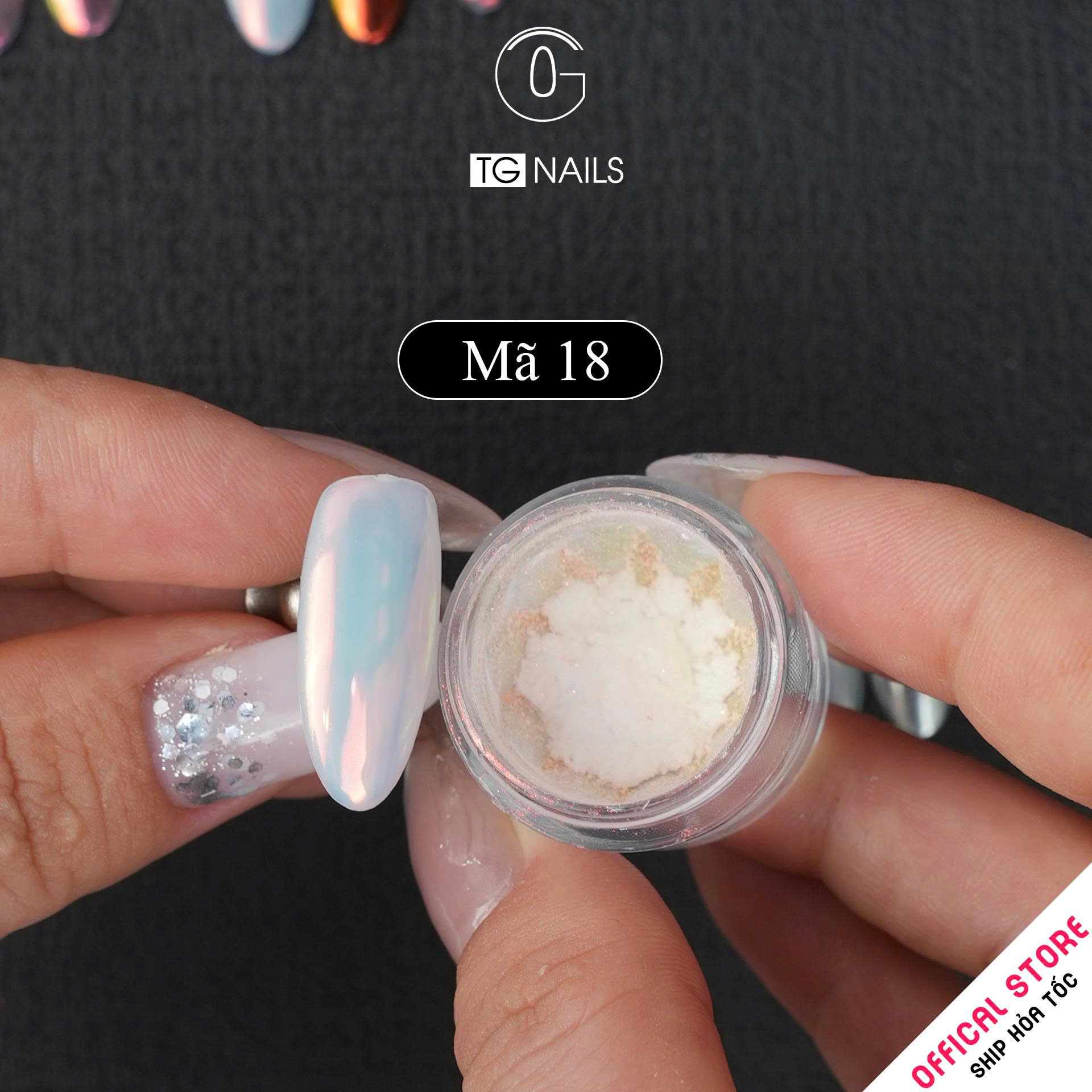 Tráng gương nail cao cấp hũ 10g