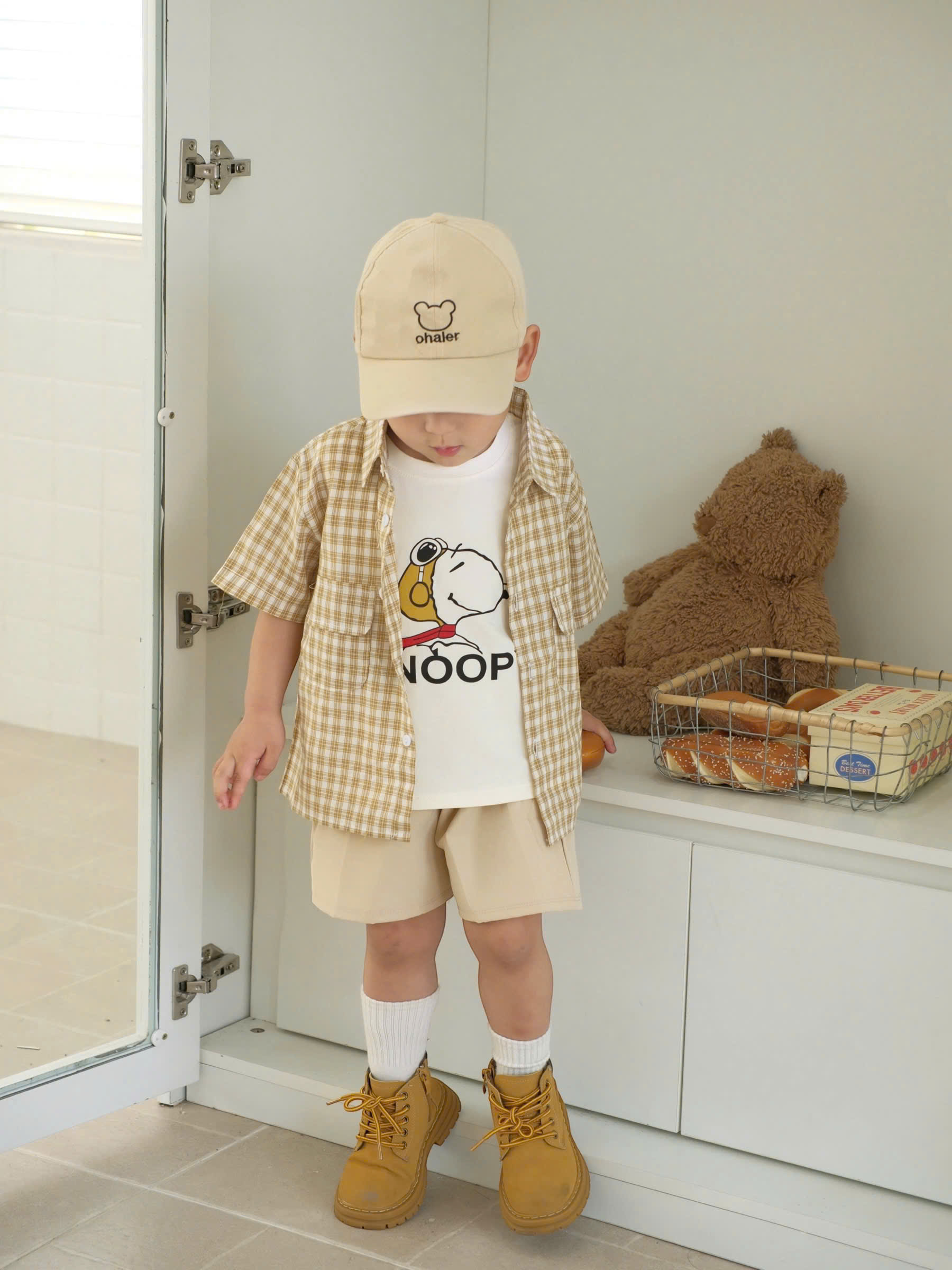 N91 SET 4 CT CỘC NÂU SNOOPY KÈM MŨ- A111.116_thumbnail_2