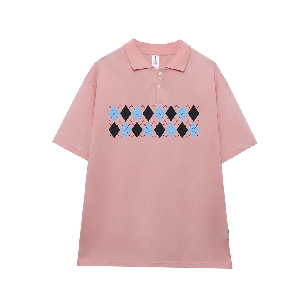 Áo polo nữ form rộng có cổ đẹp chất cotton form unisex PL011 Miucho in hoạ tiết