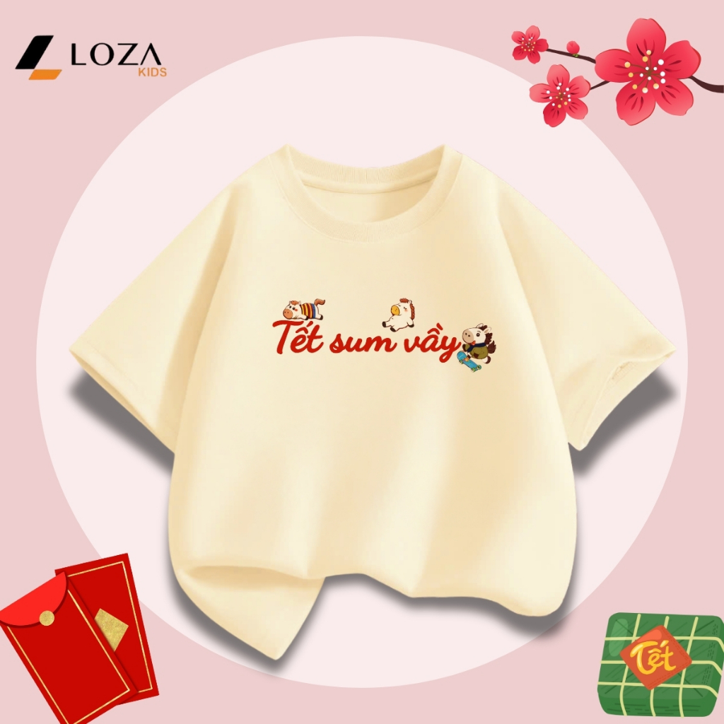 [BST Tết 2026] Áo thun bé trai, bé gái hình chủ đề Tết 2026 - Loza Kids AT038_thumbnail_6