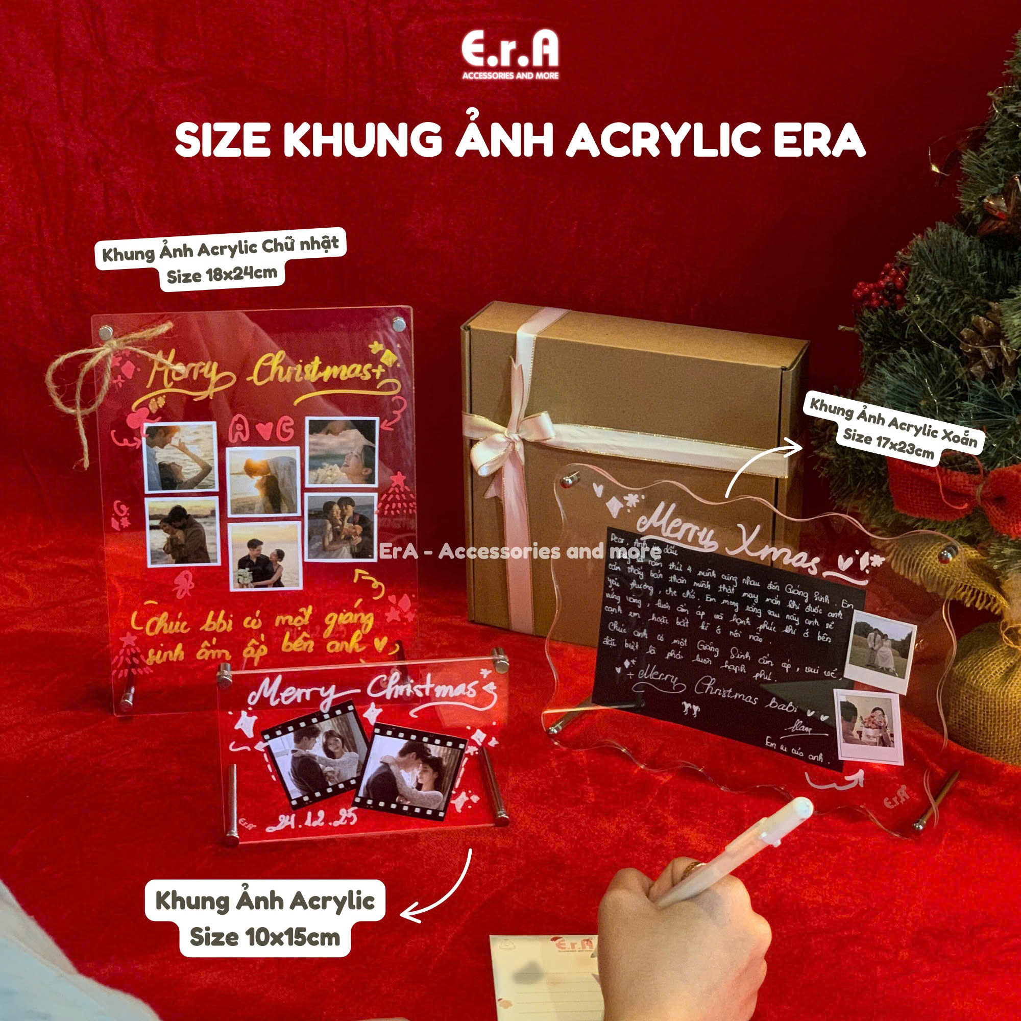 Khung Ảnh Mica Trong Suốt, Set Acrylic