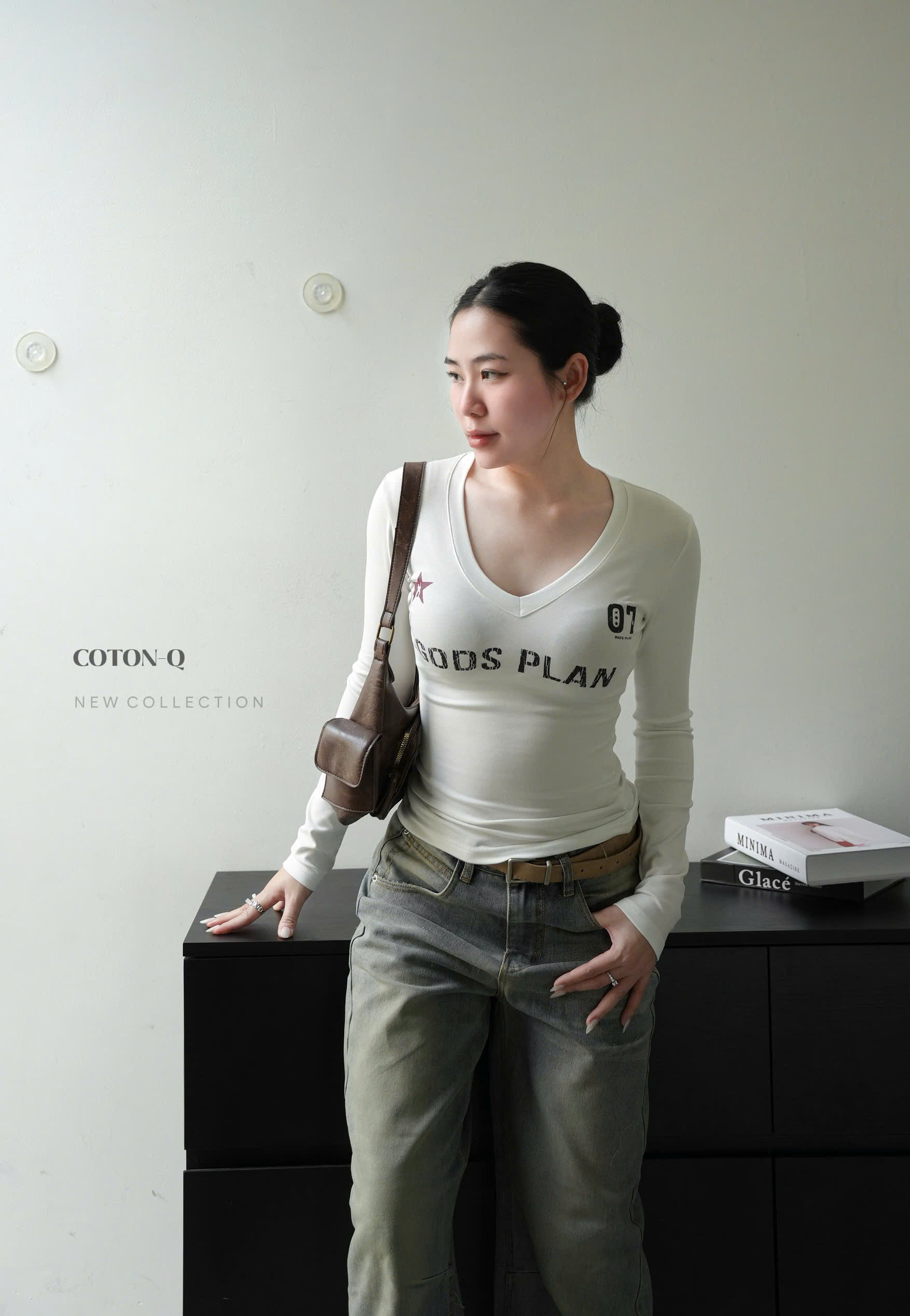 Áo cổ tim tay dài ( ĐEN )_thumbnail_10