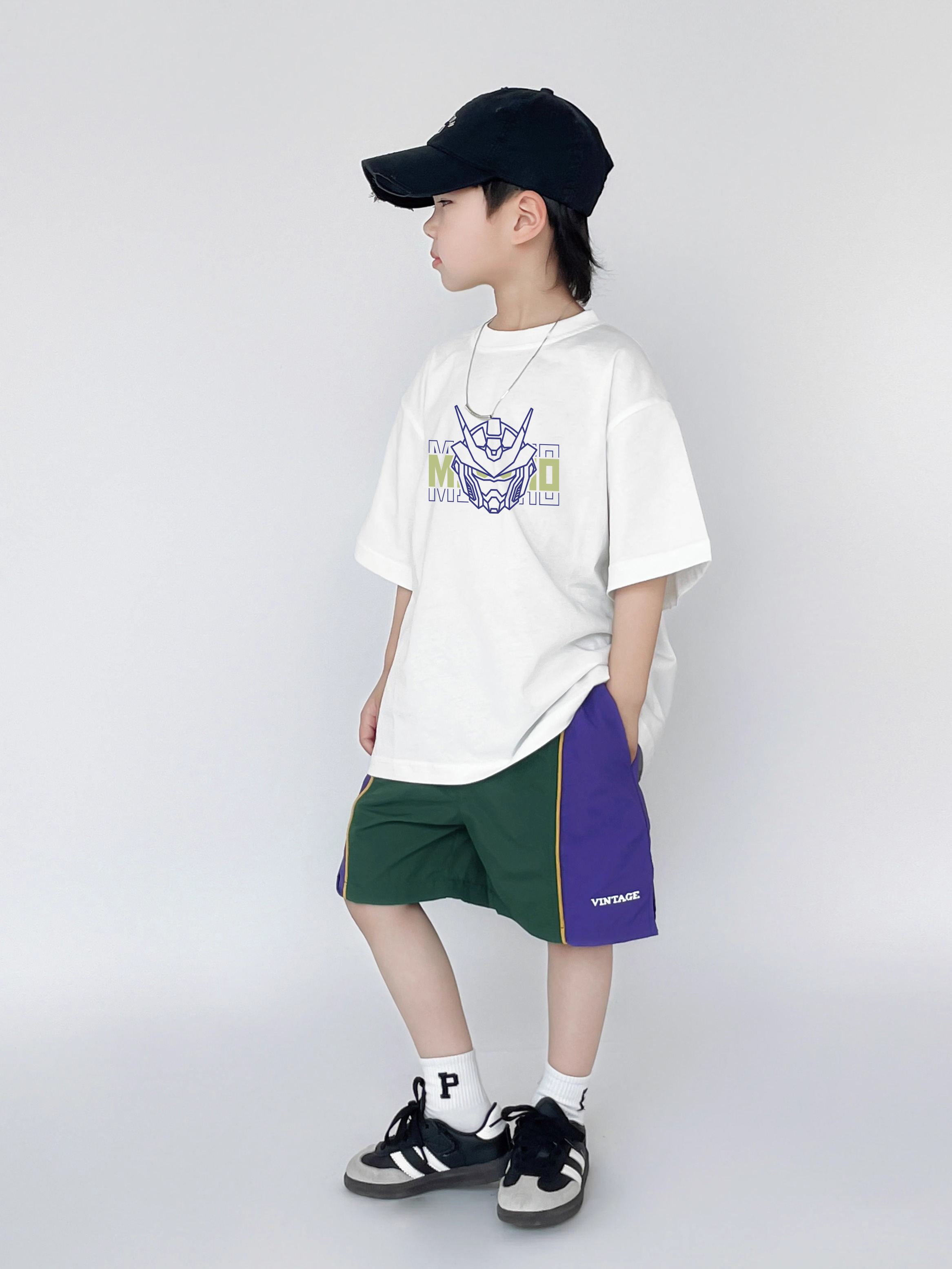 Áo thun cho bé trai form rộng AED2419 Miucho Kid chất vải cotton co giãn 4 chiều mềm mại thoáng mát in mix_thumbnail_6