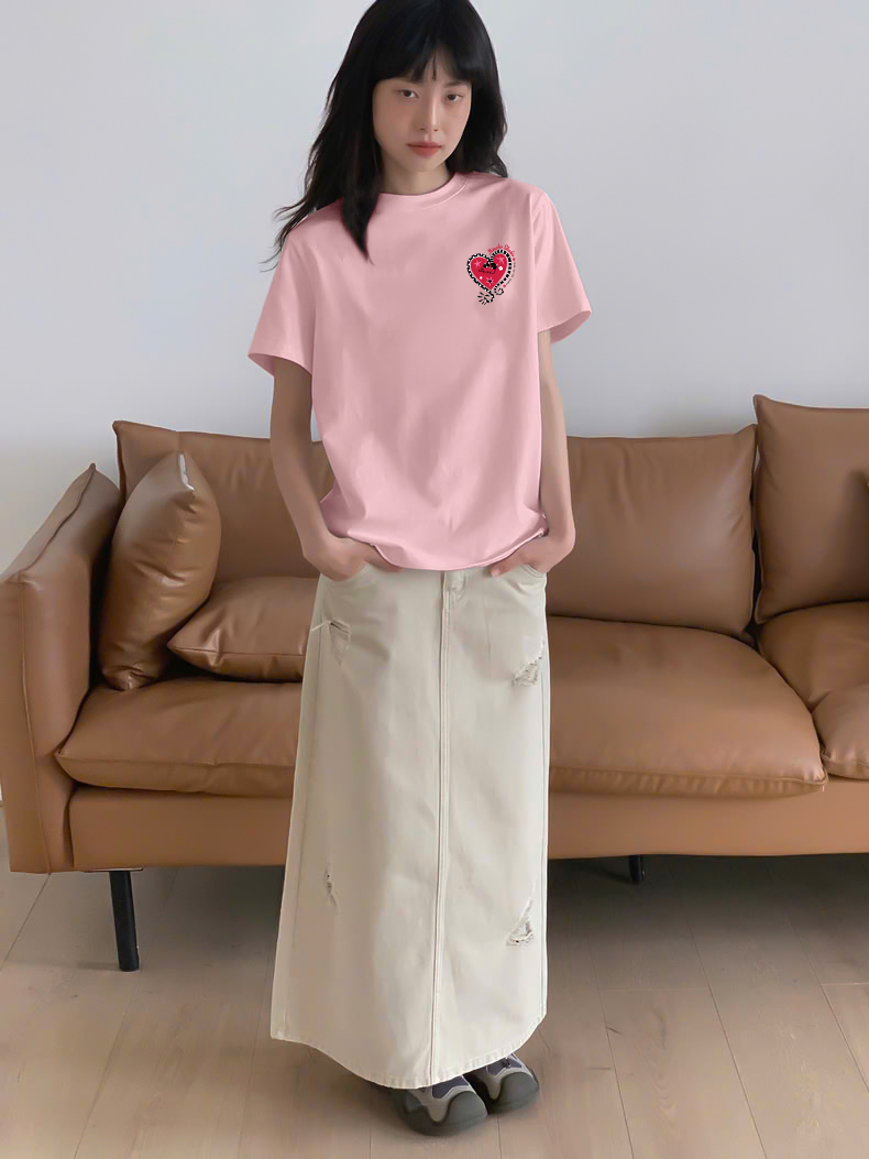 Áo thun nữ tết form vừa regular vải cotton 4c thoáng mát 1814 Miucho in basic_thumbnail_2