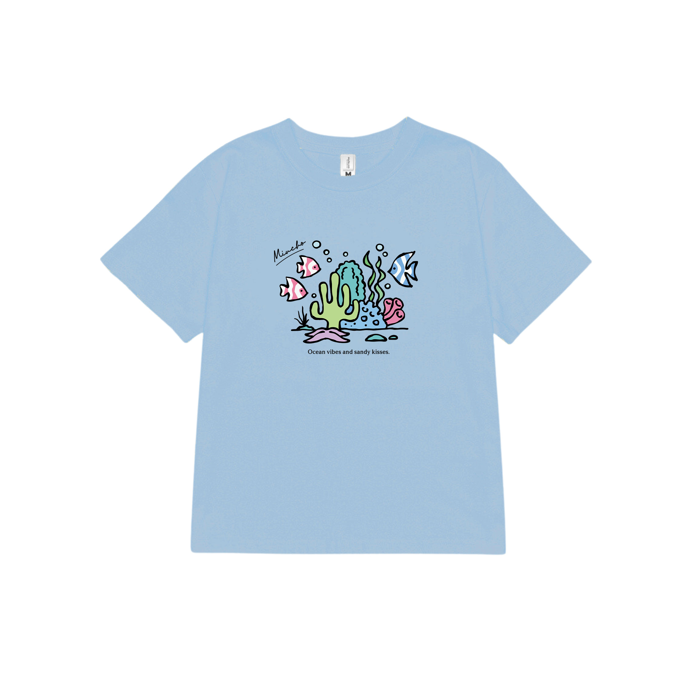 Áo thun baby tee form ôm xinh xắn mùa hè ABD1023 Miucho tay ngắn Cổ tròn hotrend in mix_thumbnail_14