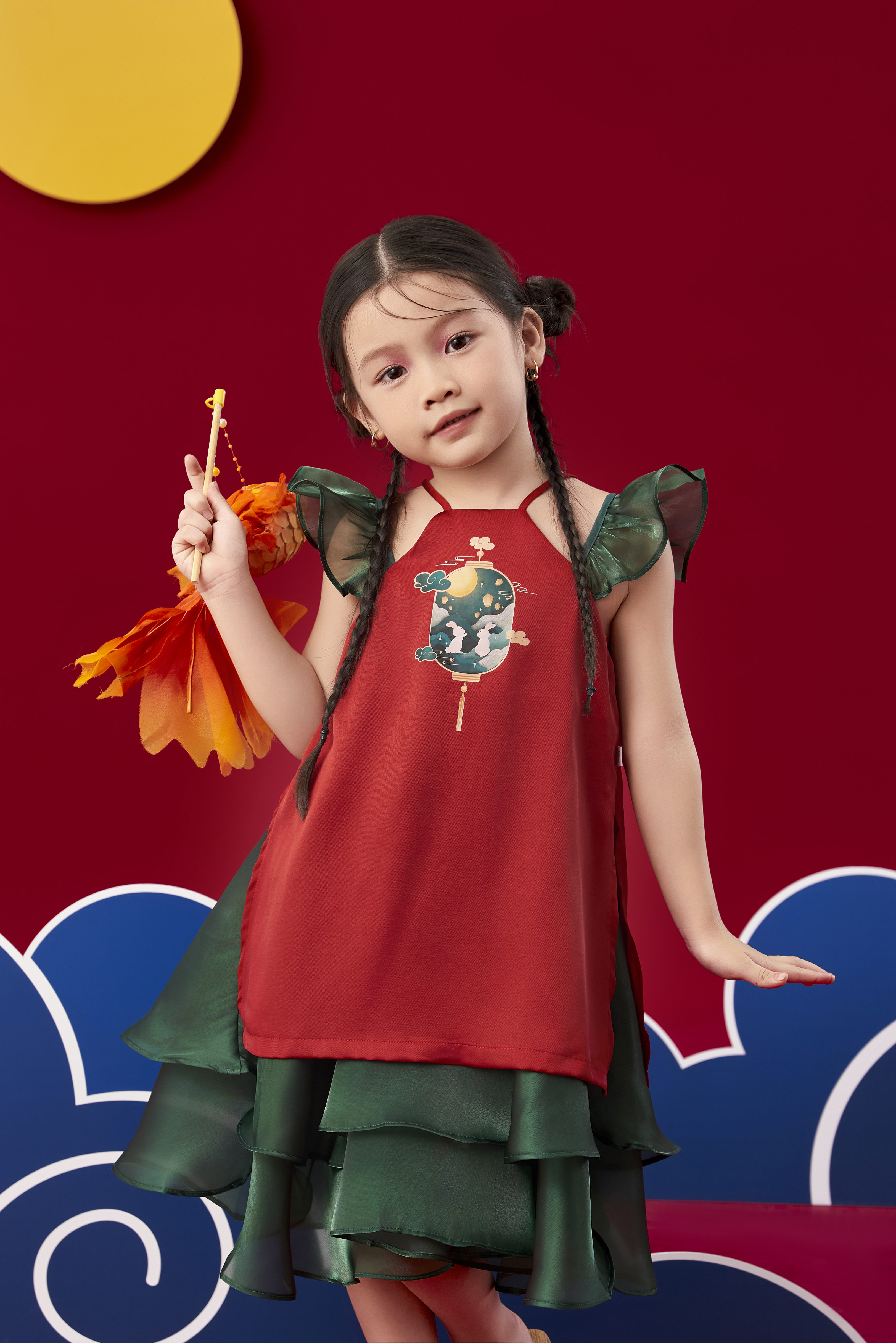 Váy cổ yếm in ngực tay cánh tiên_thumbnail_0