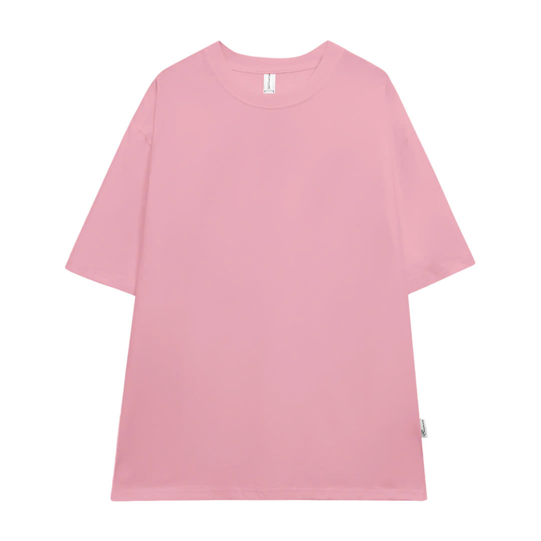 Áo thun trơn form rộng ATT01 Miucho vải cotton cổ tròn in basic Top Trắng_thumbnail_12