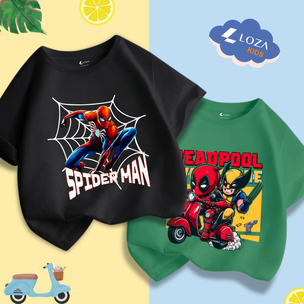 Áo thun bé trai in hình BST Marvel - Loza Kids Mã CA007_thumbnail_3