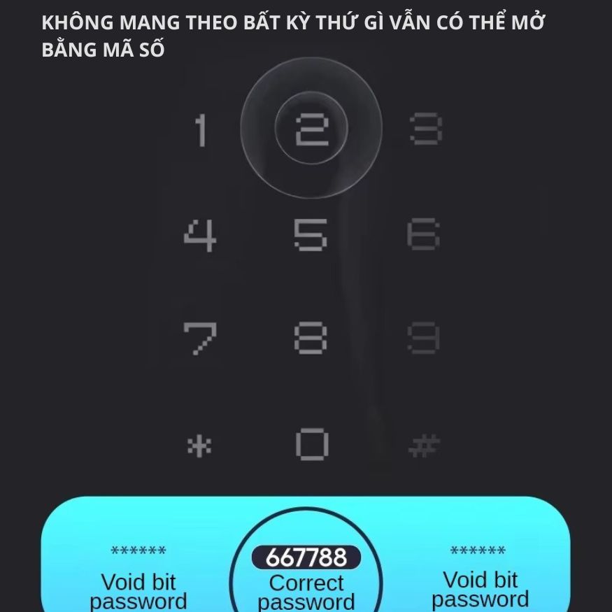 Khóa Cửa Thông Minh Kachi MK40 – Mở Khóa App Tuya + Vân tay + Chìa khóa + Thẻ từ + Mã số_thumbnail_4