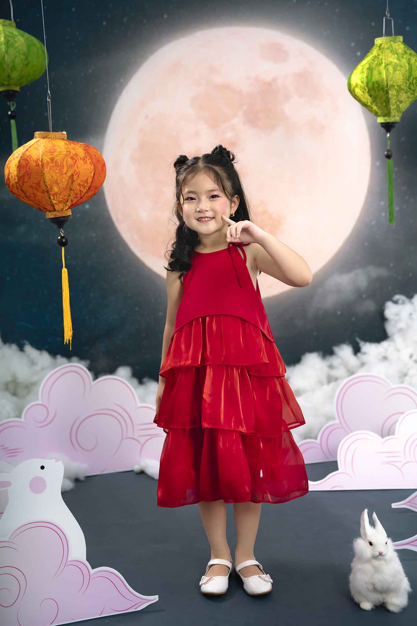 Váy tơ cổ yếm ba tầng_thumbnail_0