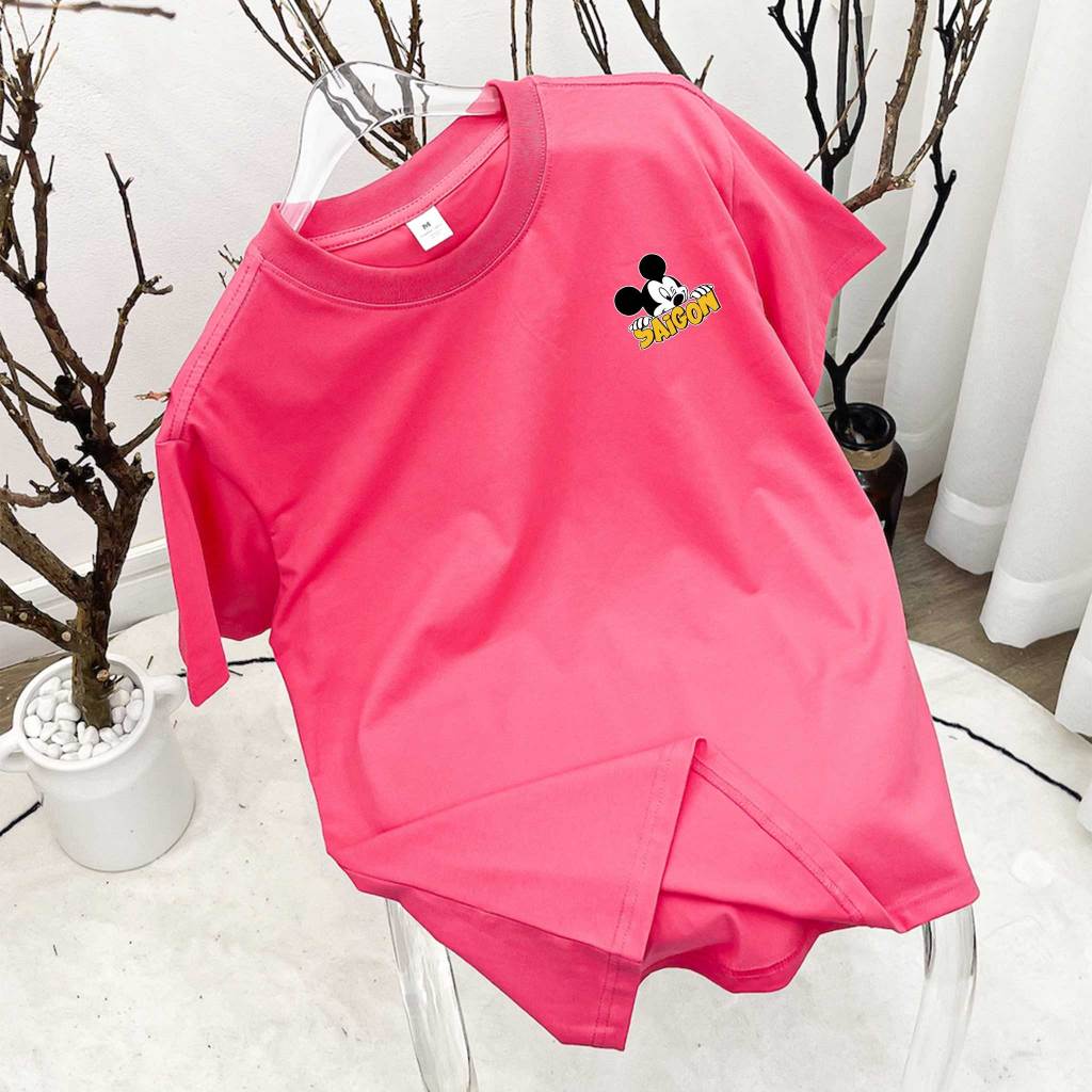 Áo thun nữ form vừa regular ARD553 Miucho Chic cotton cổ tròn in mix_thumbnail_5