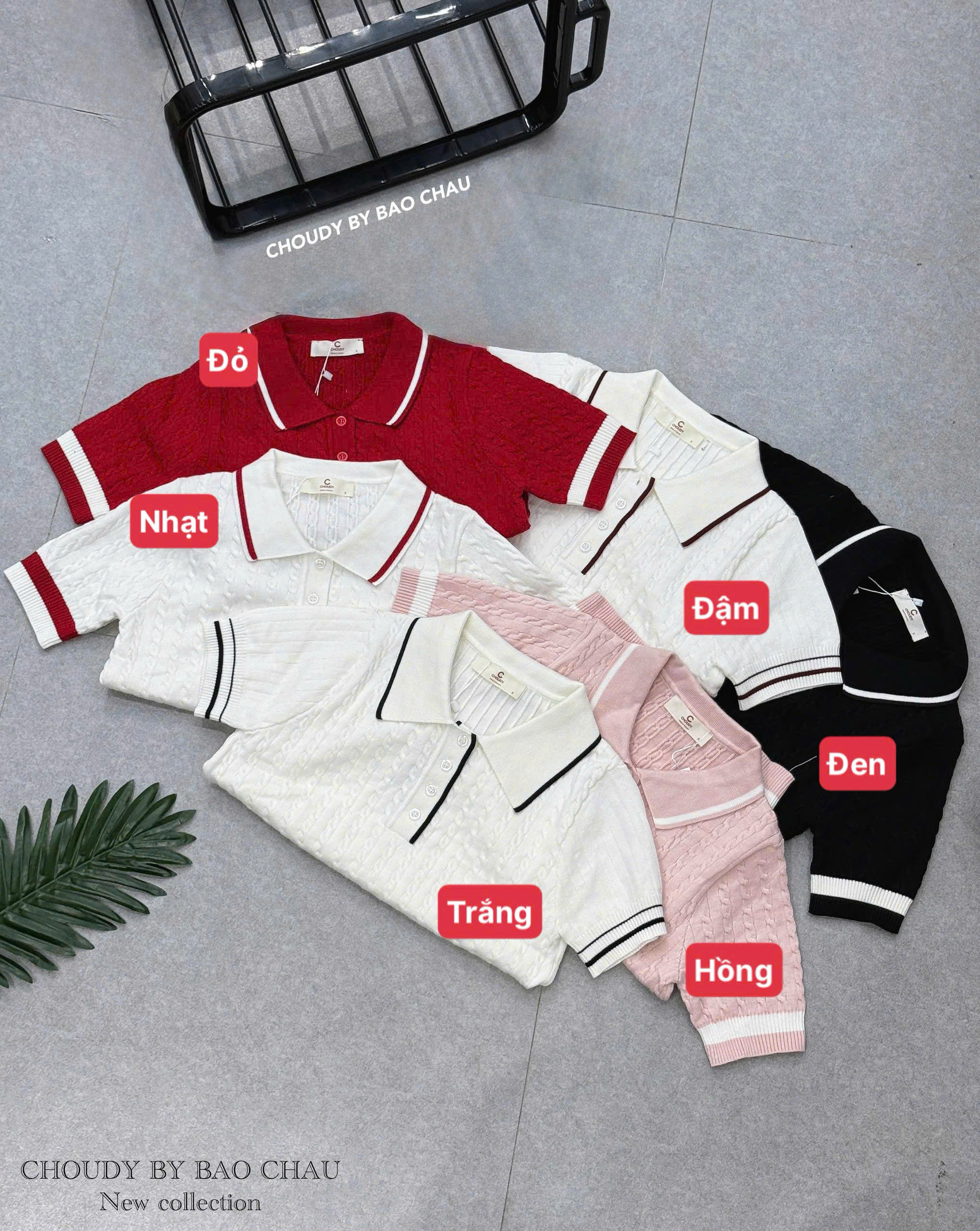 U372 ÁO DỆT KIM 6 MÀU