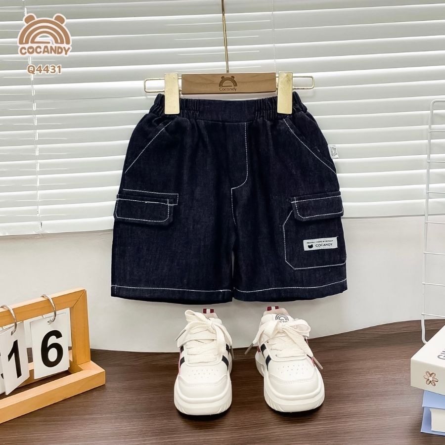 Quần cộc XANH jeans túi ốp cạnh_thumbnail_1
