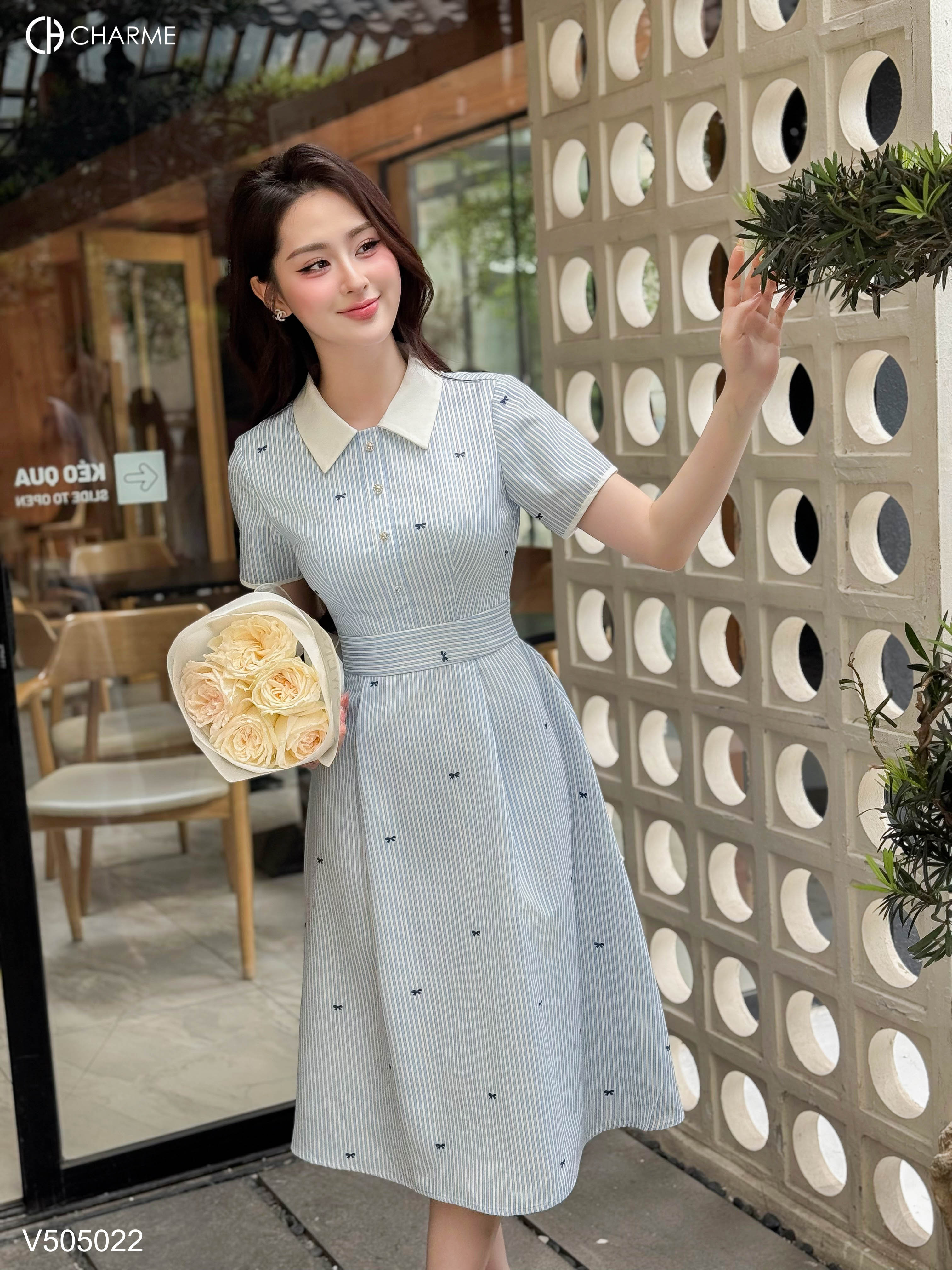 Váy sơ mi cố phối dáng dài_thumbnail_3