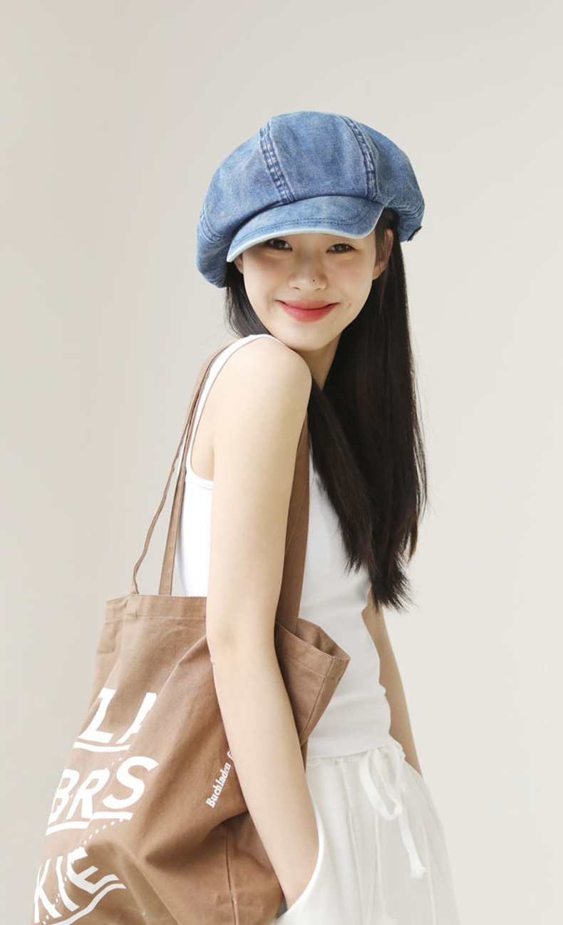 Mũ beret vải bò jean dành cho nữ HZ2507_thumbnail_4