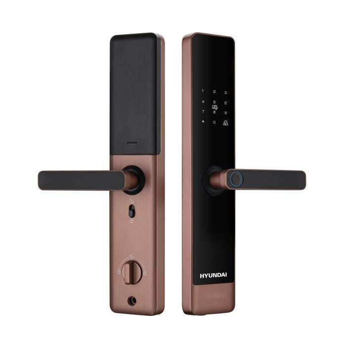KHÓA CỬA ĐIỆN TỬ HYUNDAI HY-SL007 AMBER GOLD
